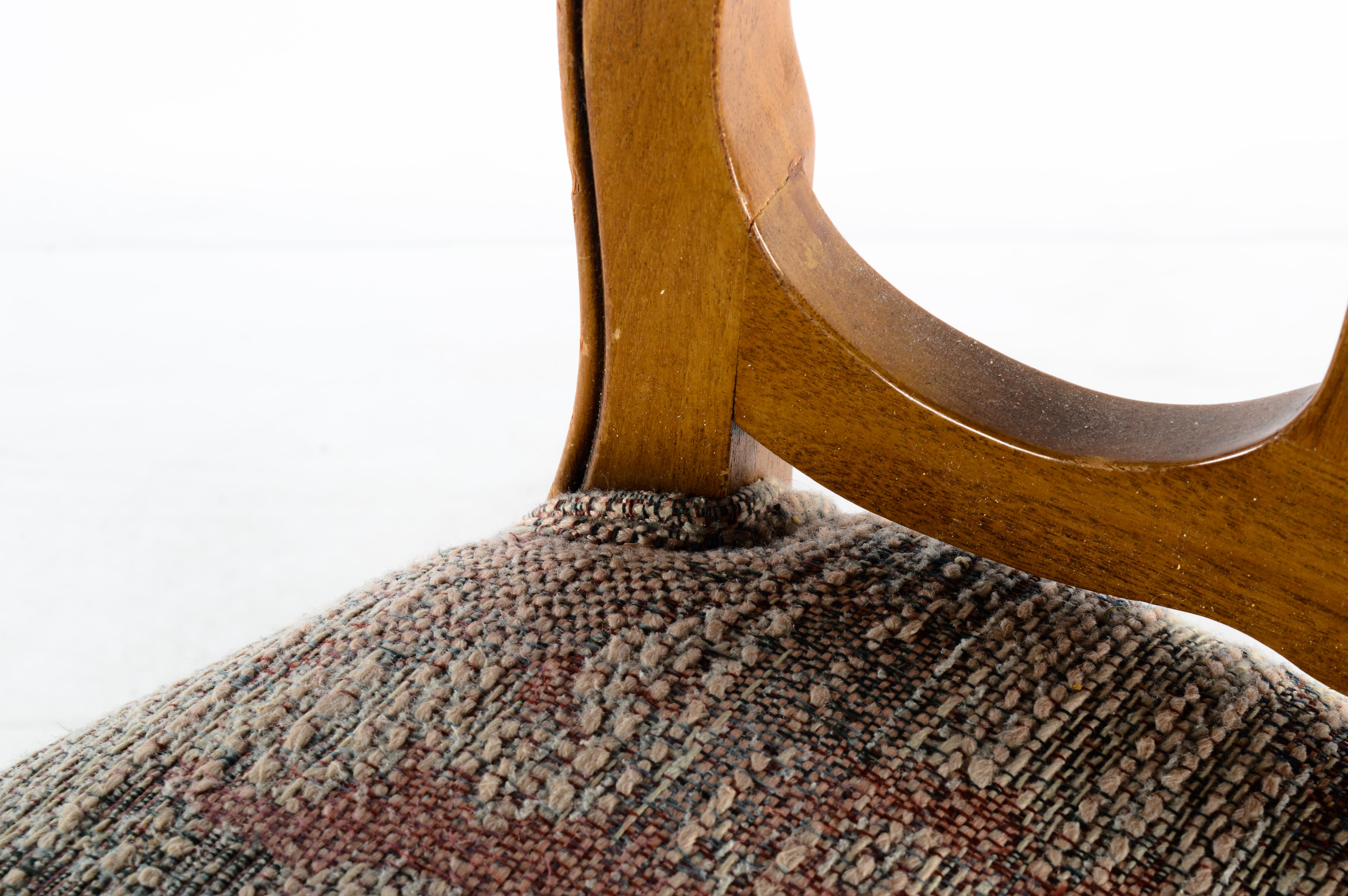 Vintage Provincial Louis XV Style Dining Table and Chairs