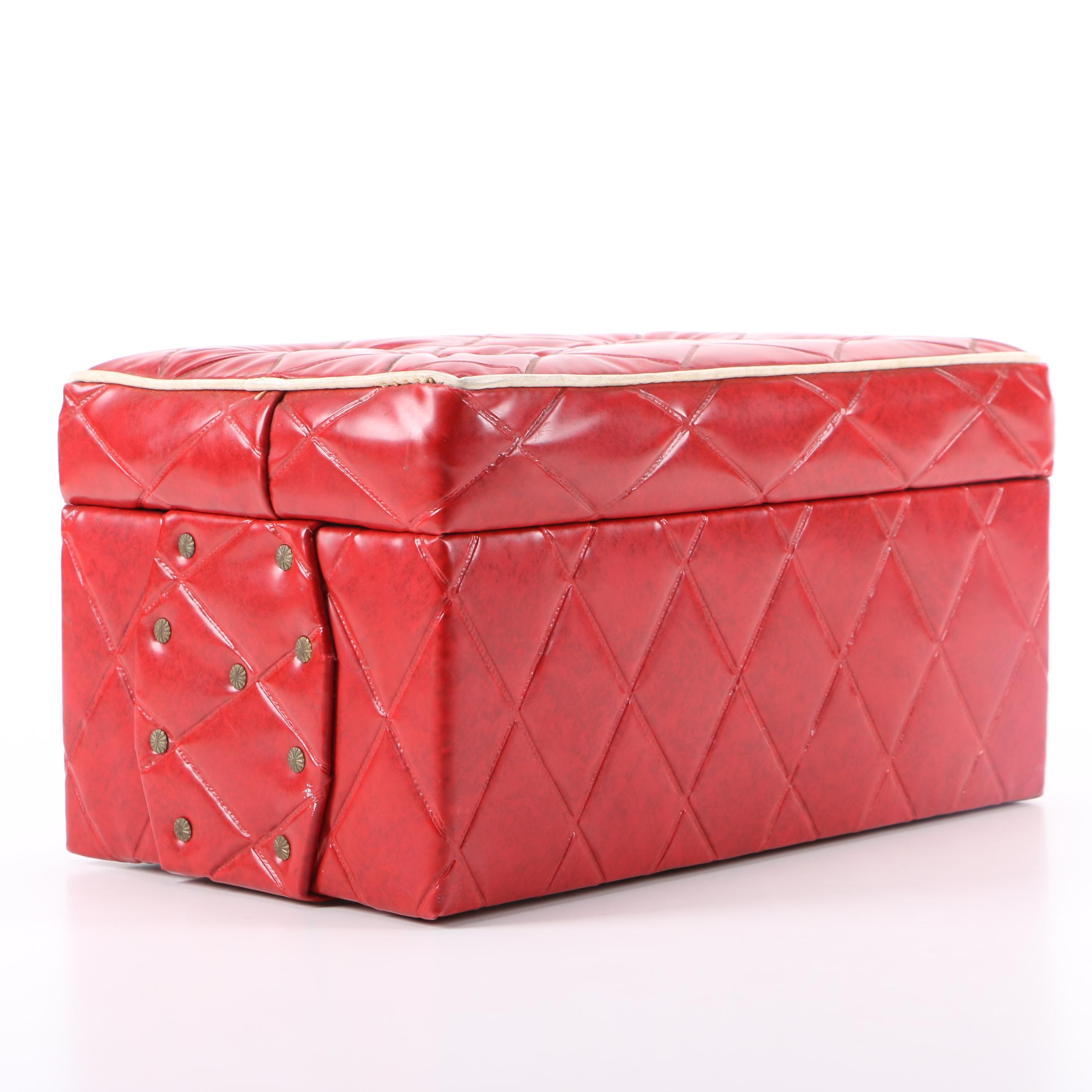 Red Cushioned Jewelry Box