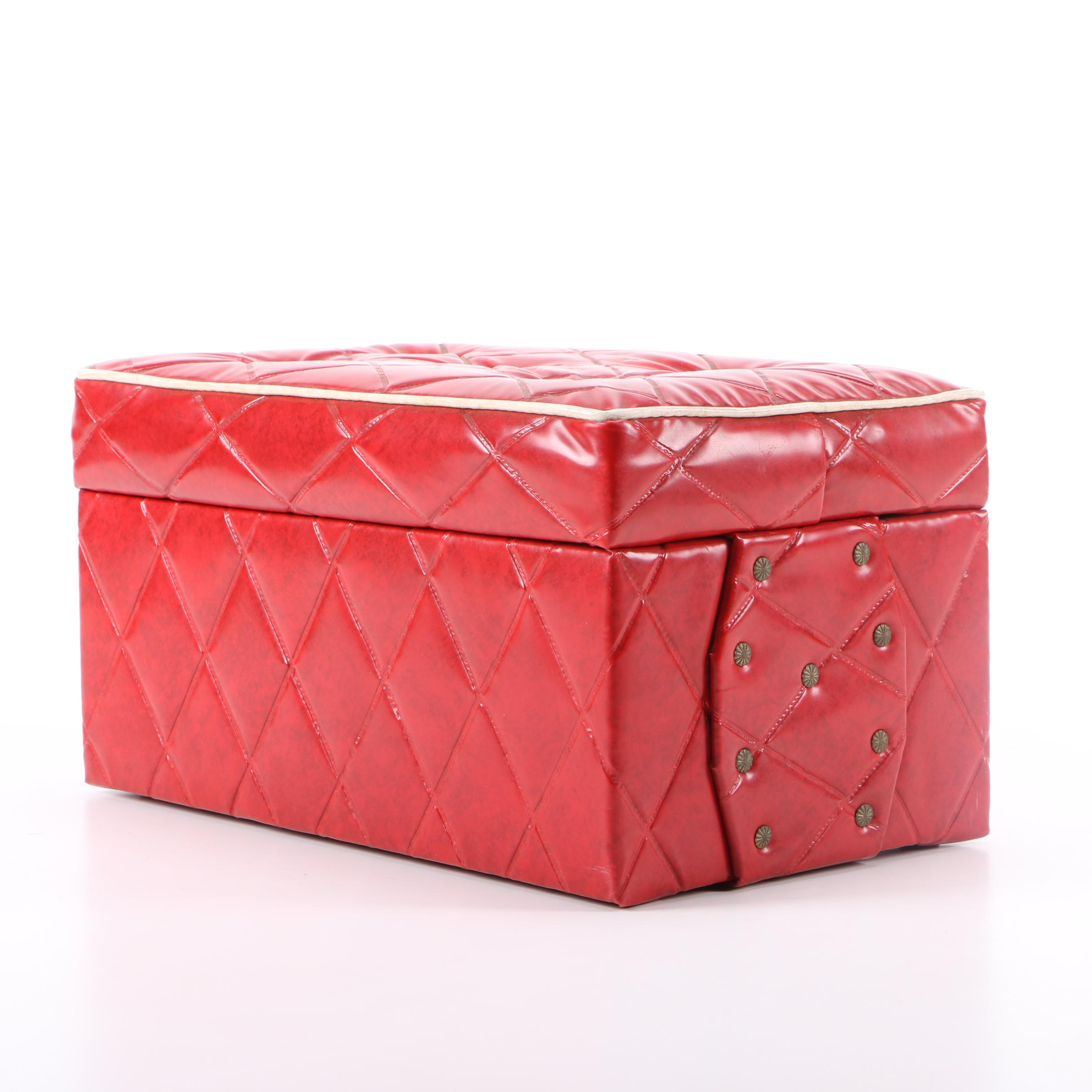 Red Cushioned Jewelry Box