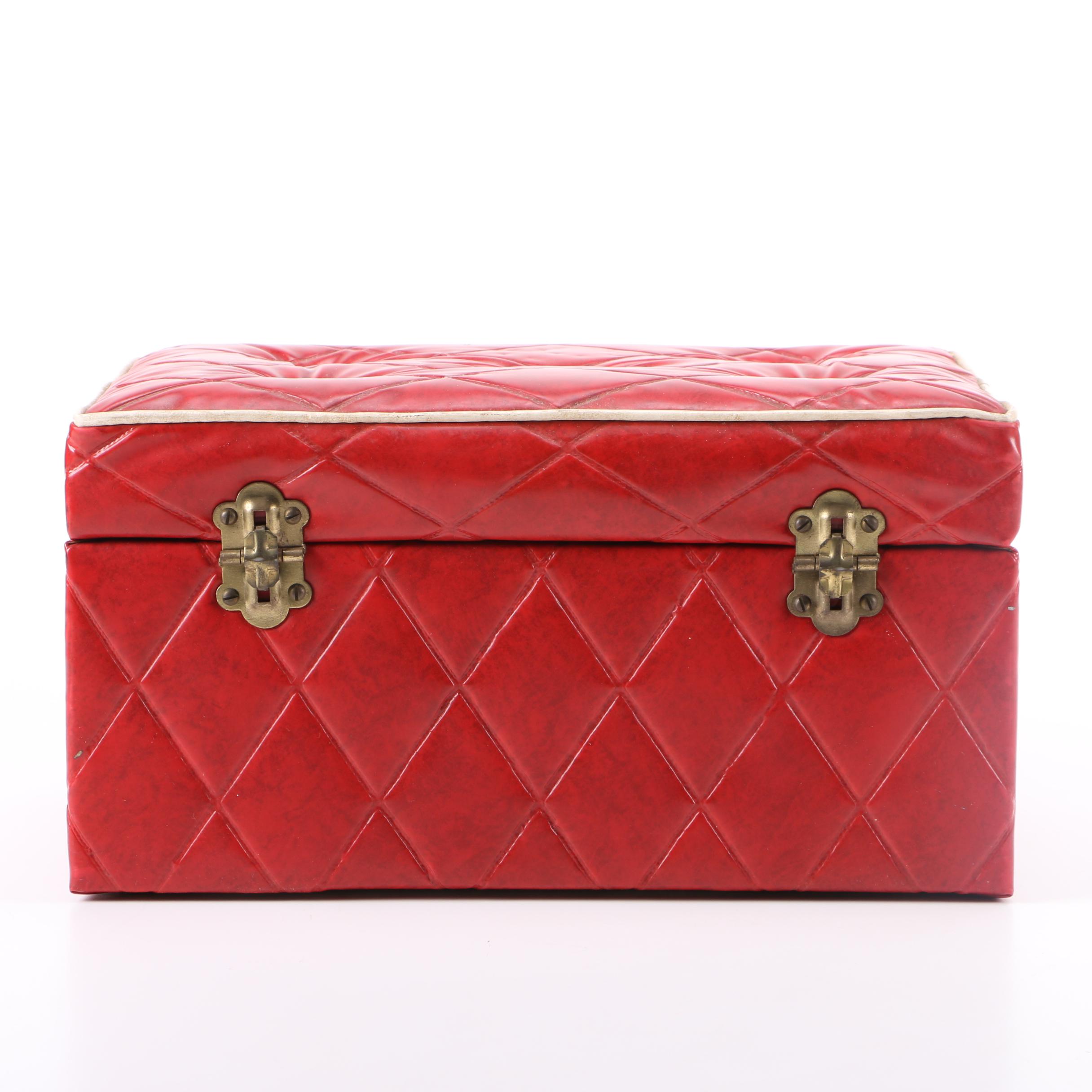 Red Cushioned Jewelry Box