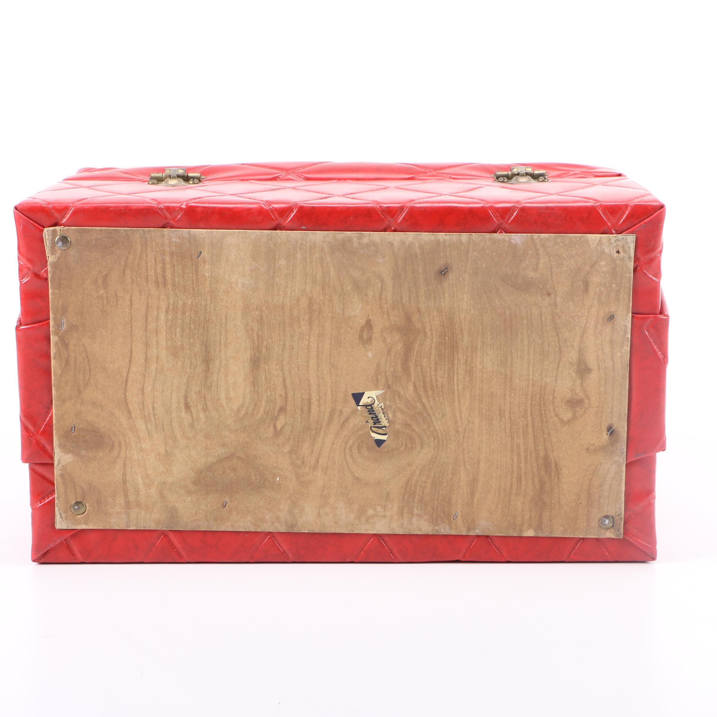 Red Cushioned Jewelry Box
