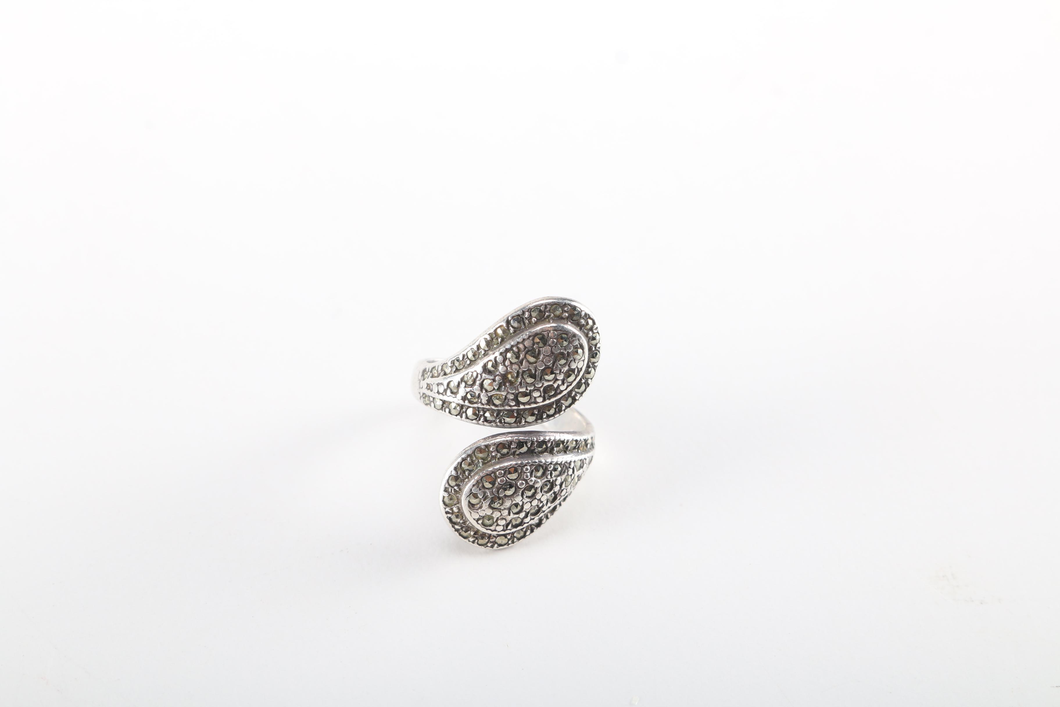 Sterling Jewelry With Quartz Gemstone Ring With Side Diamonds