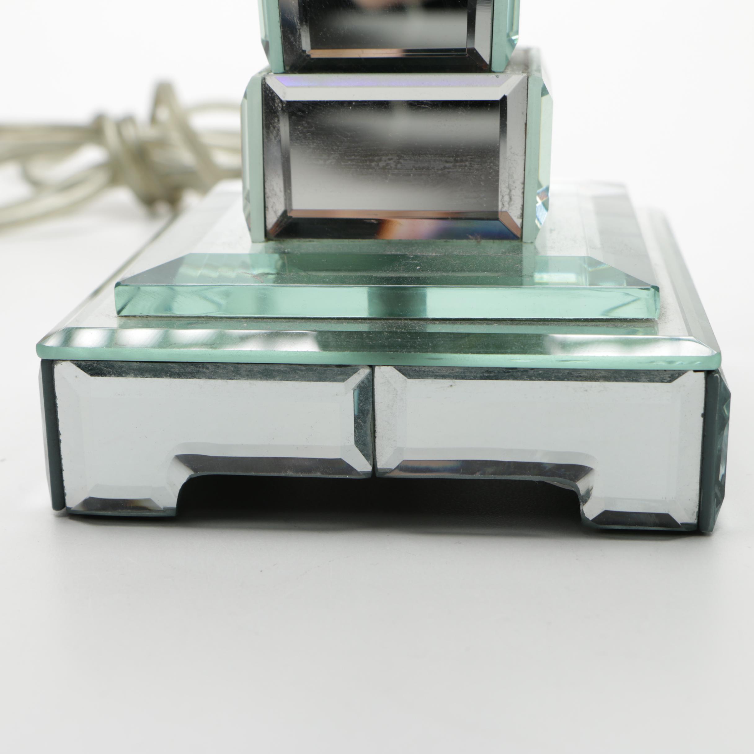 Mirrored Glass Table Lamps