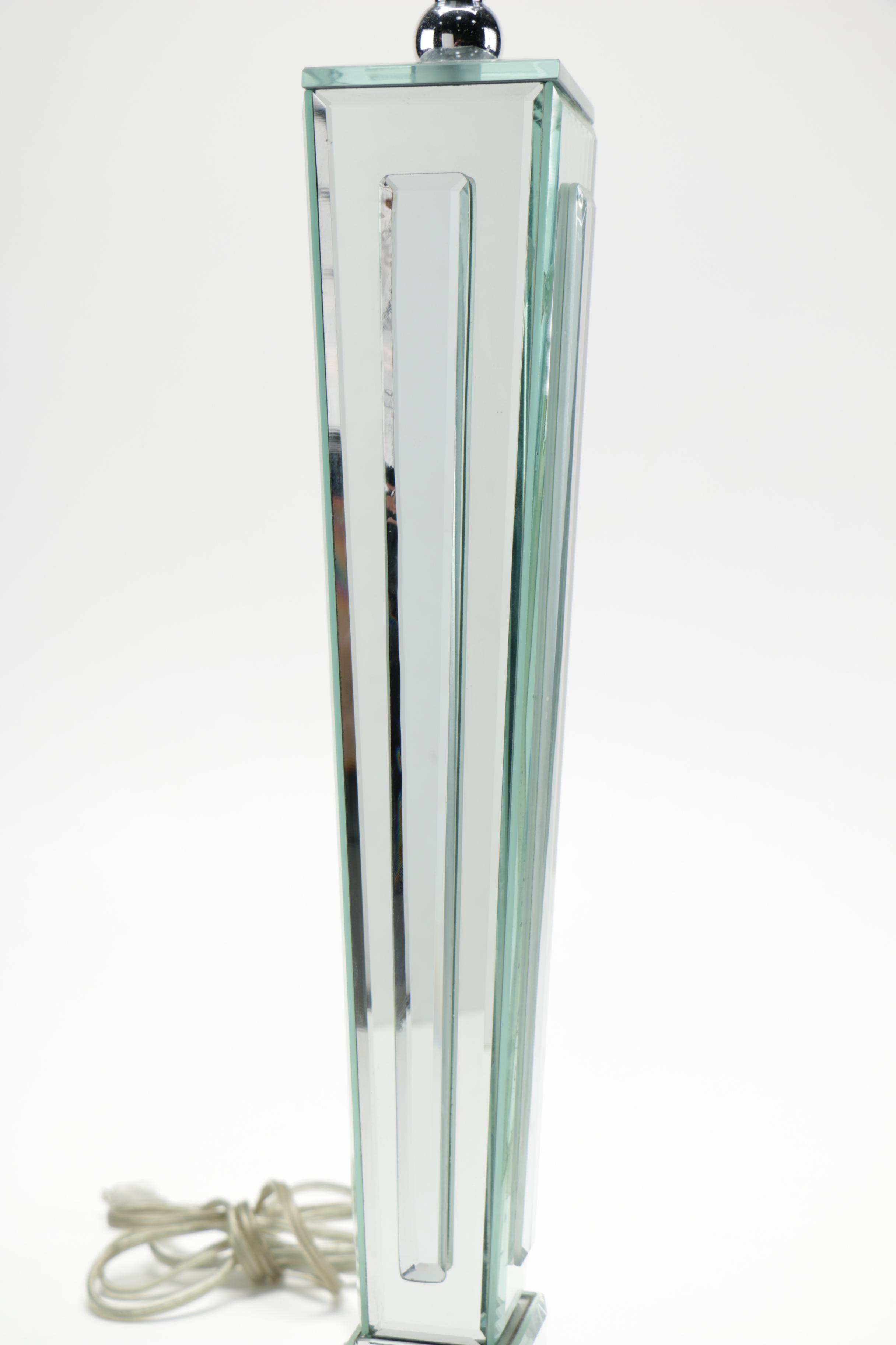 Mirrored Glass Table Lamps