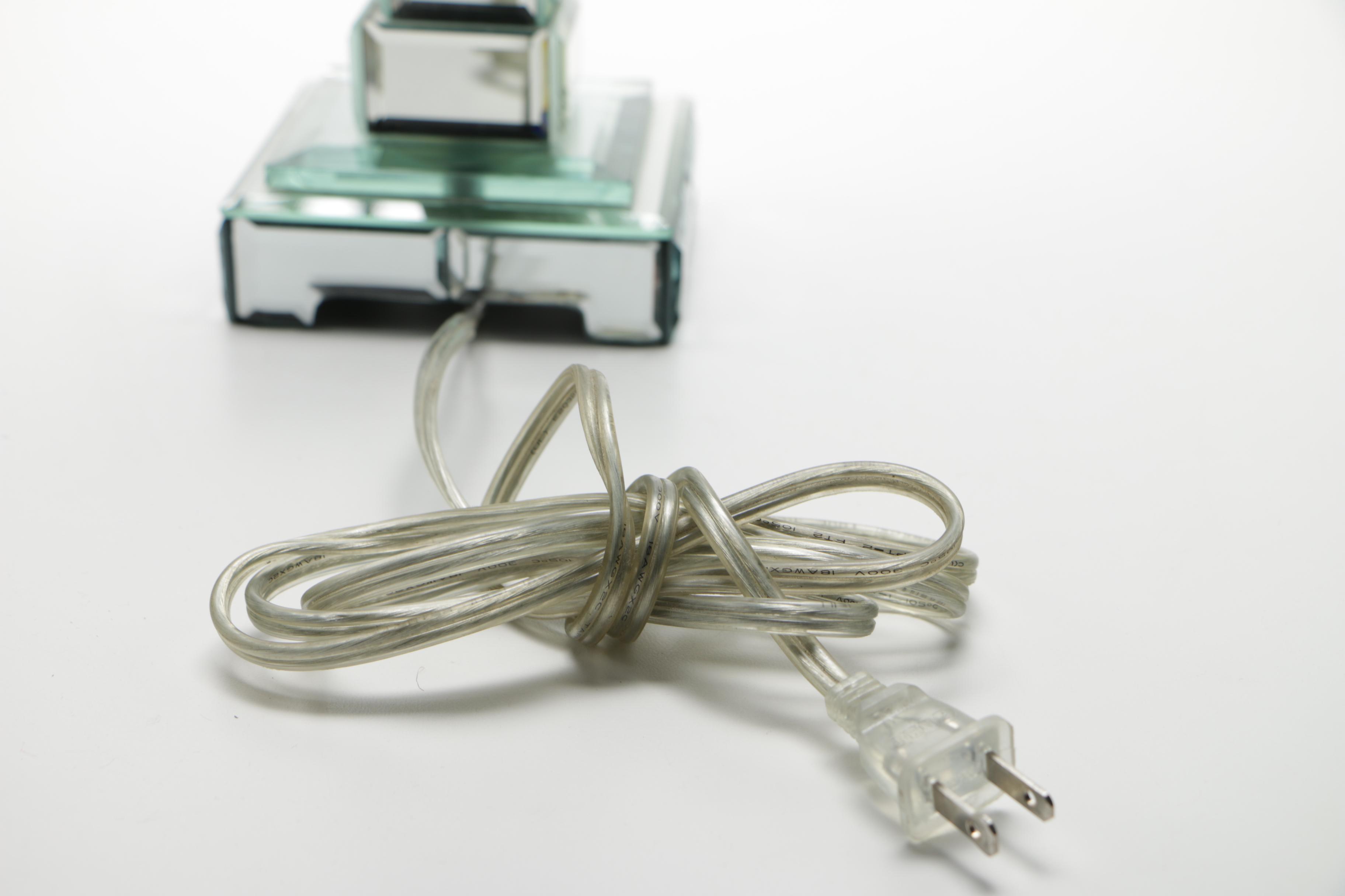 Mirrored Glass Table Lamps