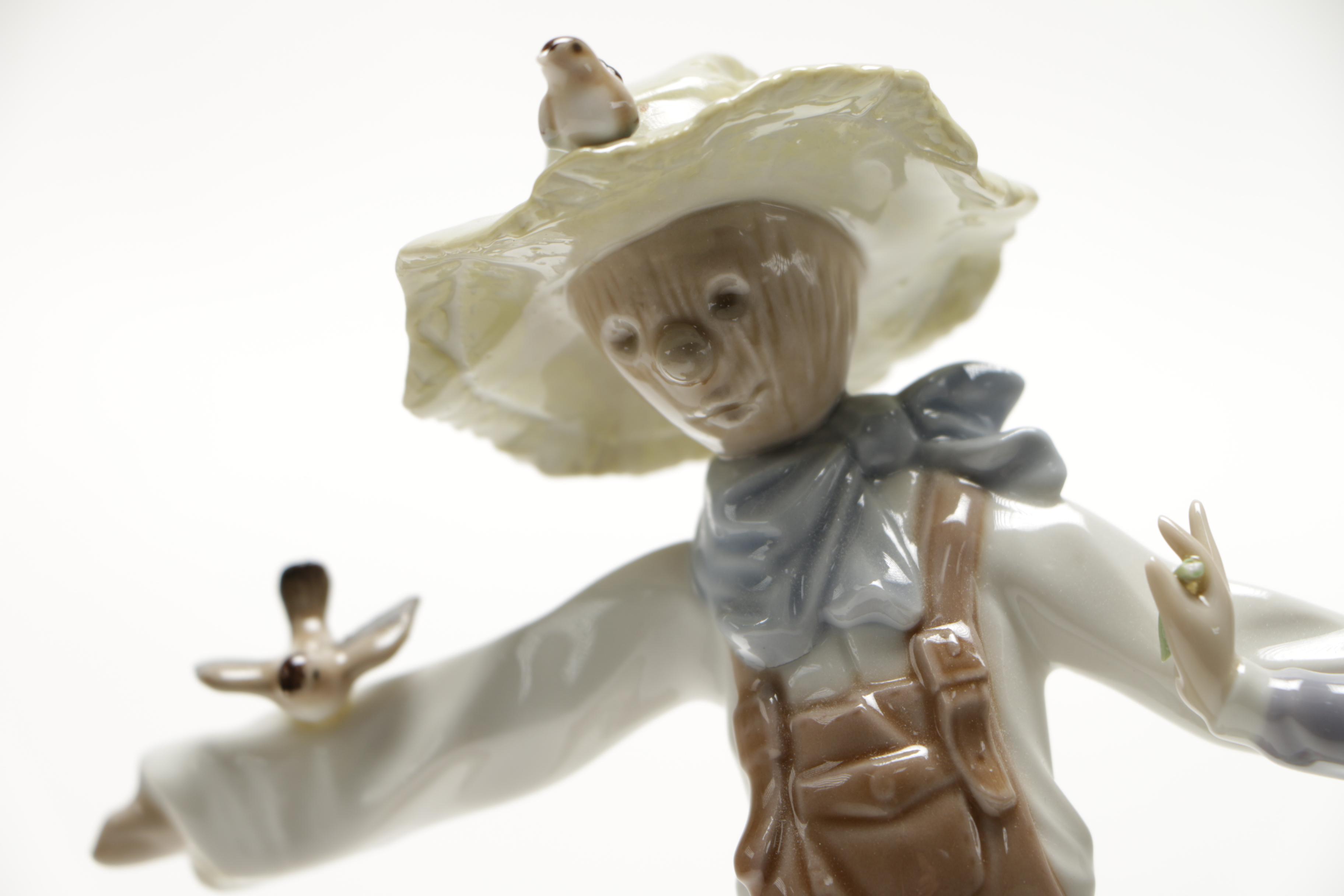 Lladró Porcelain "Scarecrow and the Lady" Figurine