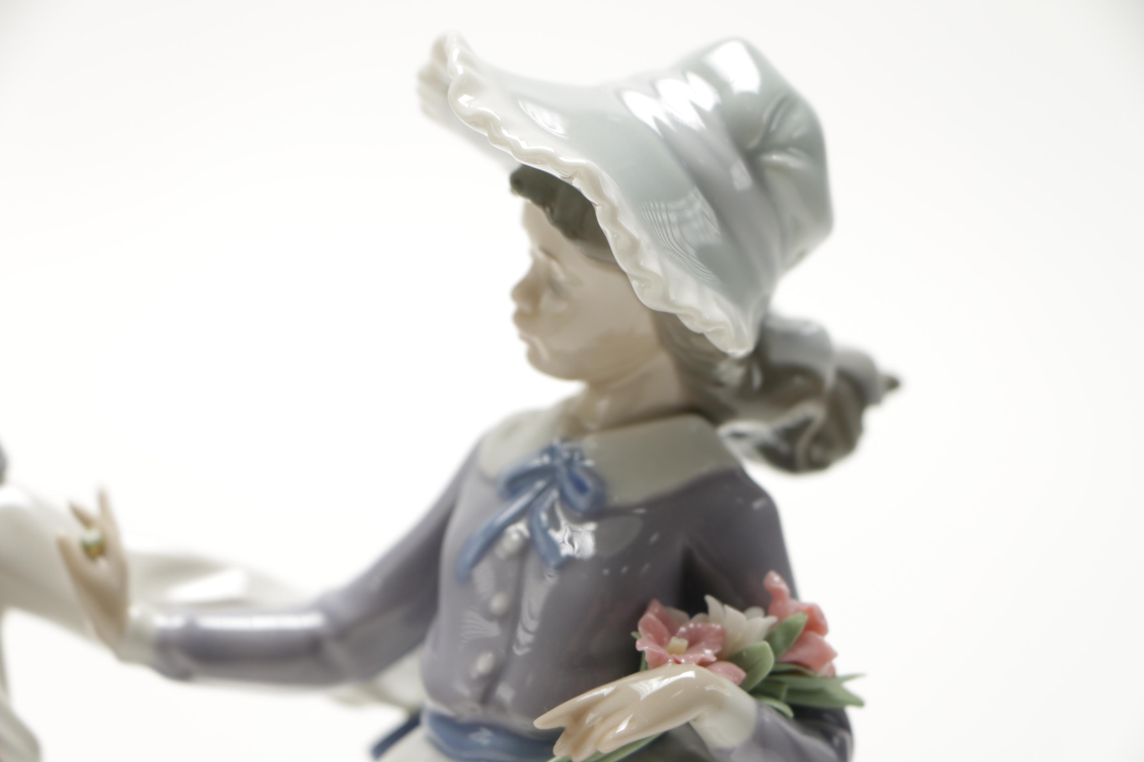 Lladró Porcelain "Scarecrow and the Lady" Figurine