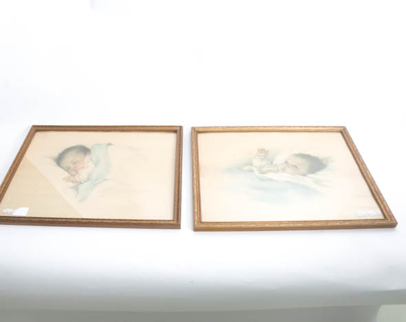 Collection of Vintage Prints and Play Room Items