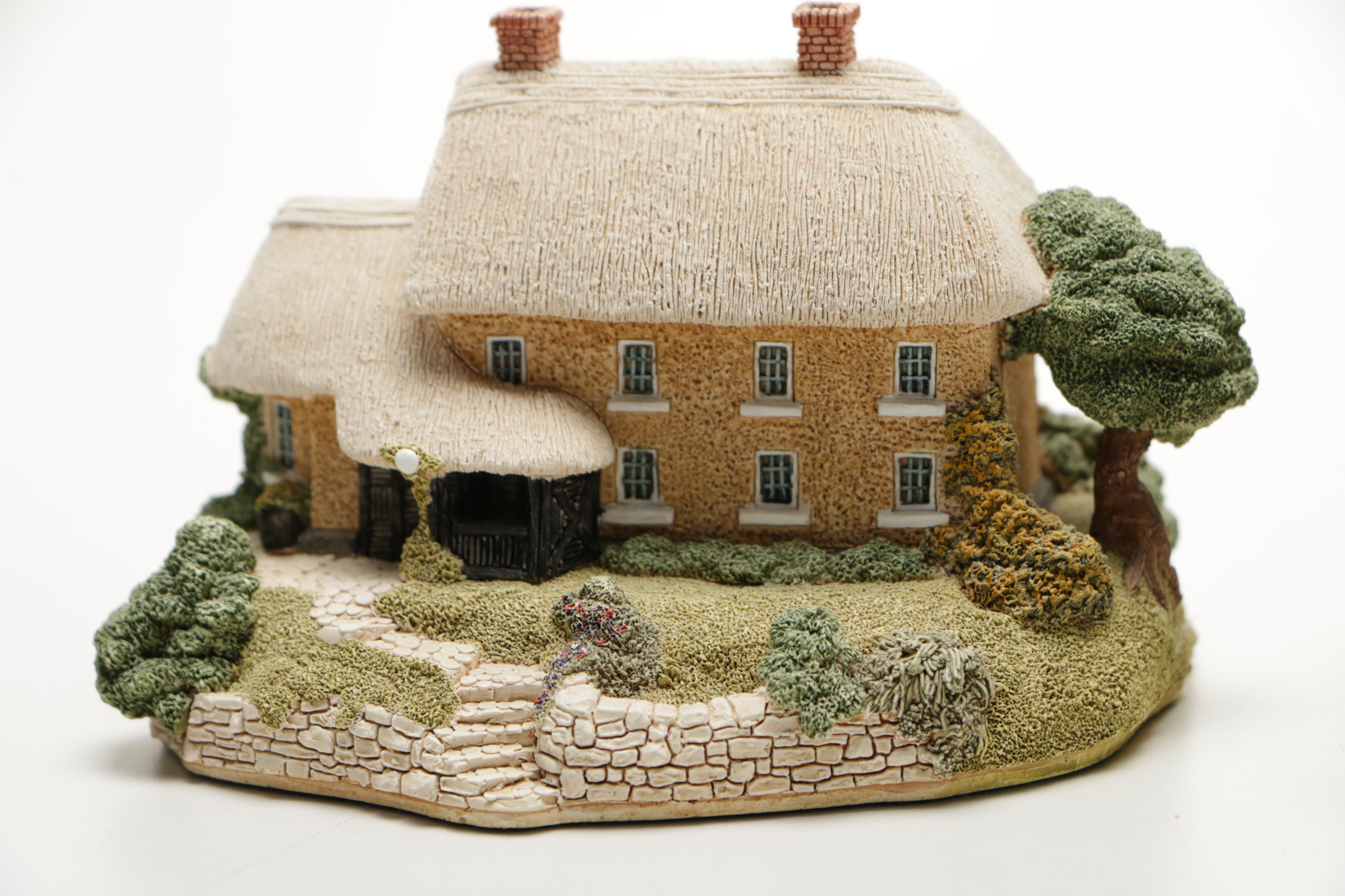 Three Lilliput Lane Resin Miniature Houses