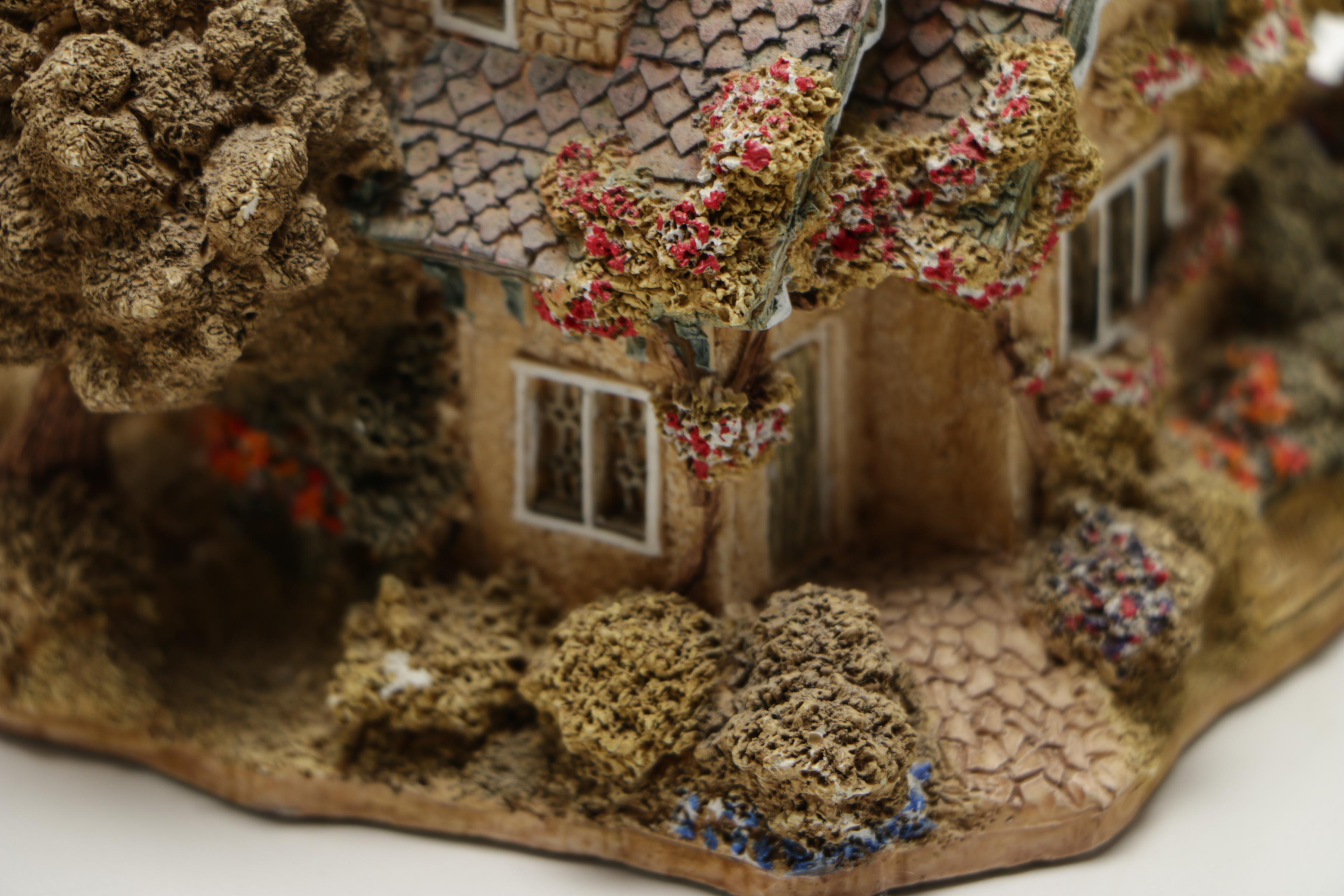 Three Lilliput Lane Resin Miniature Houses