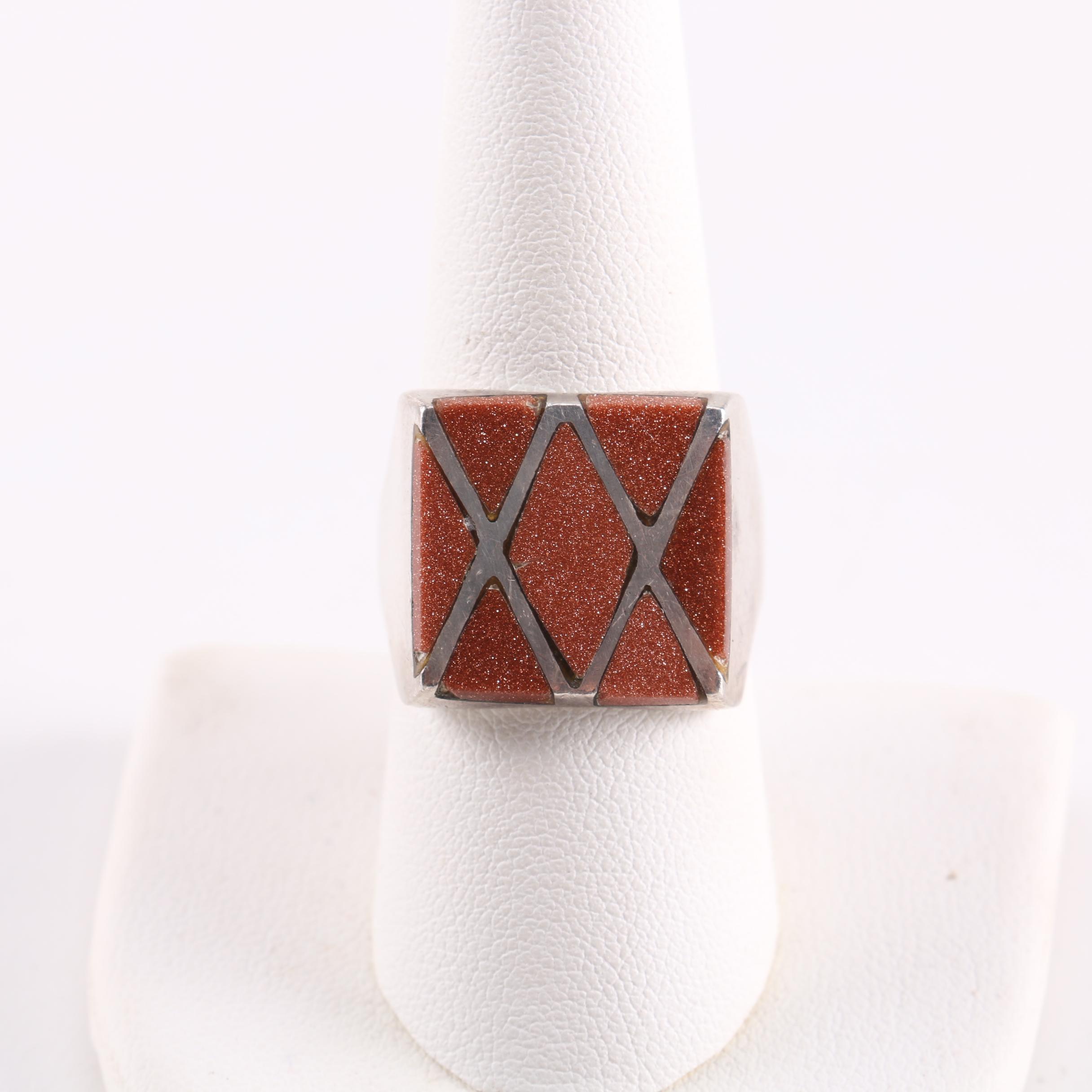 Sterling and Stone Jewelry Including Mother of Pearl