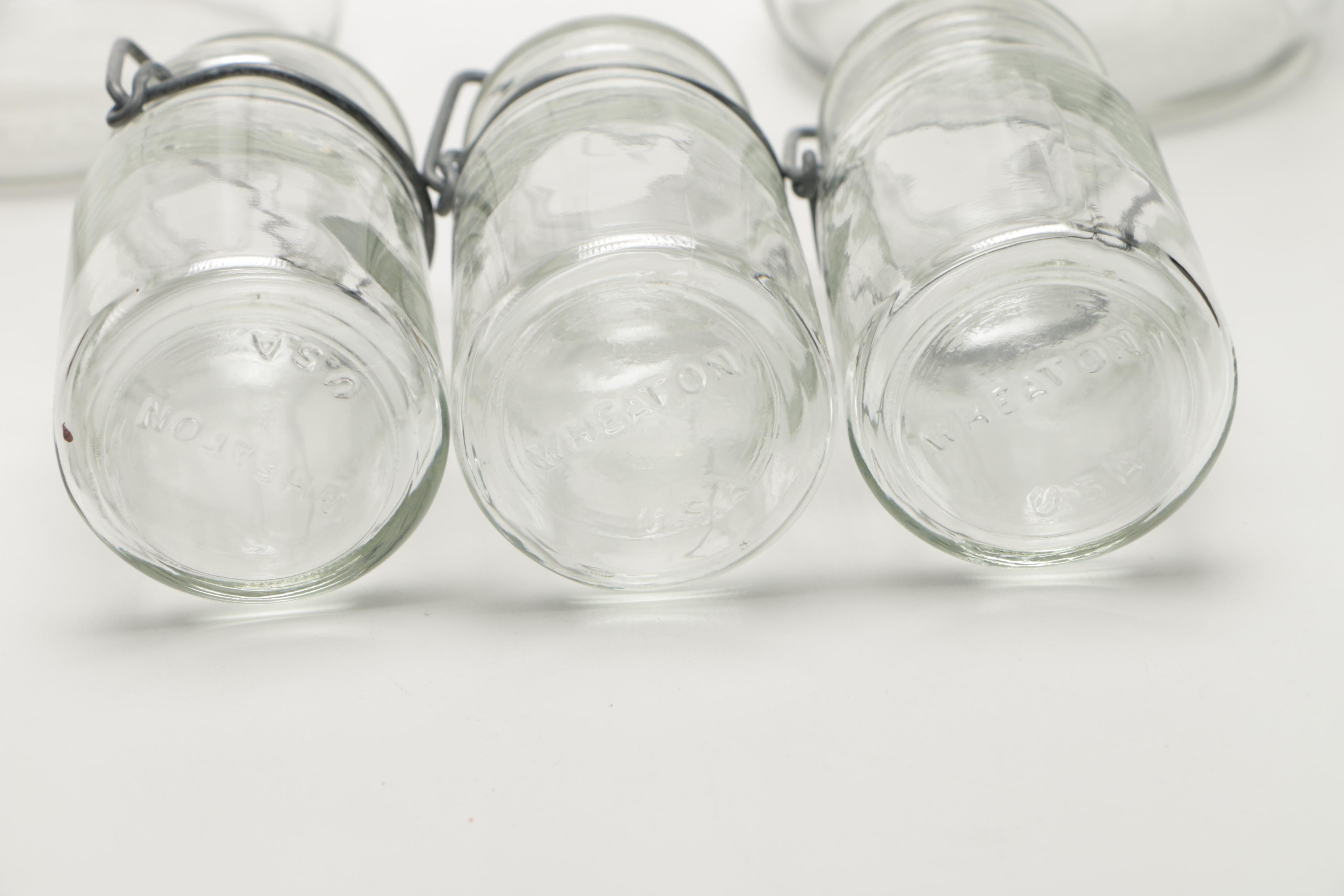 Glass Canning Jars Including Ball "Perfect Mason"