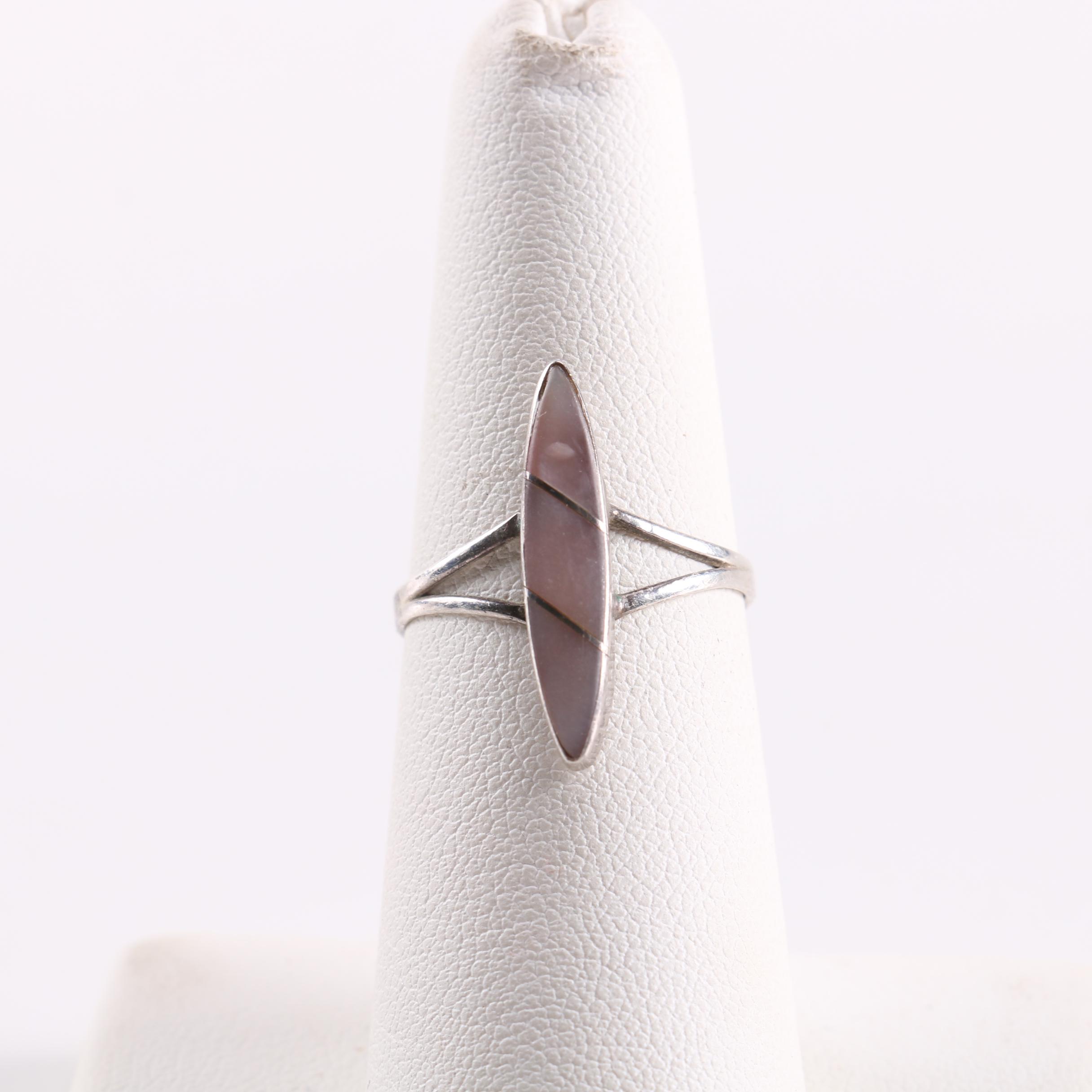 Sterling and Stone Jewelry Including Mother of Pearl