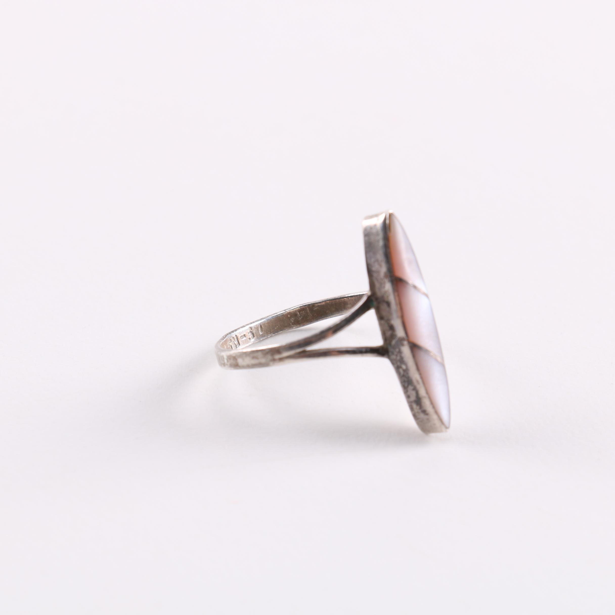 Sterling and Stone Jewelry Including Mother of Pearl