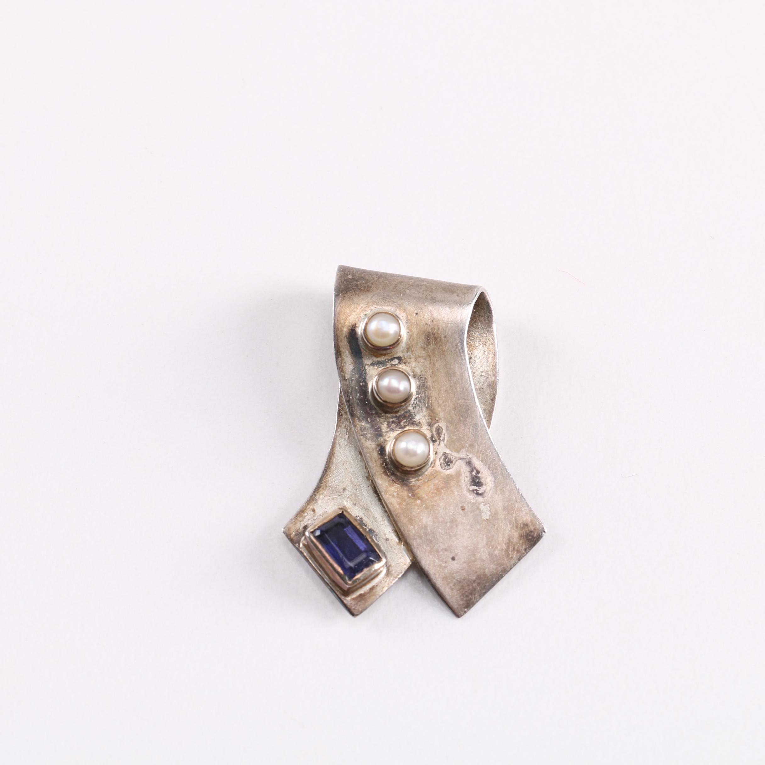 Sterling and Stone Jewelry Including Mother of Pearl