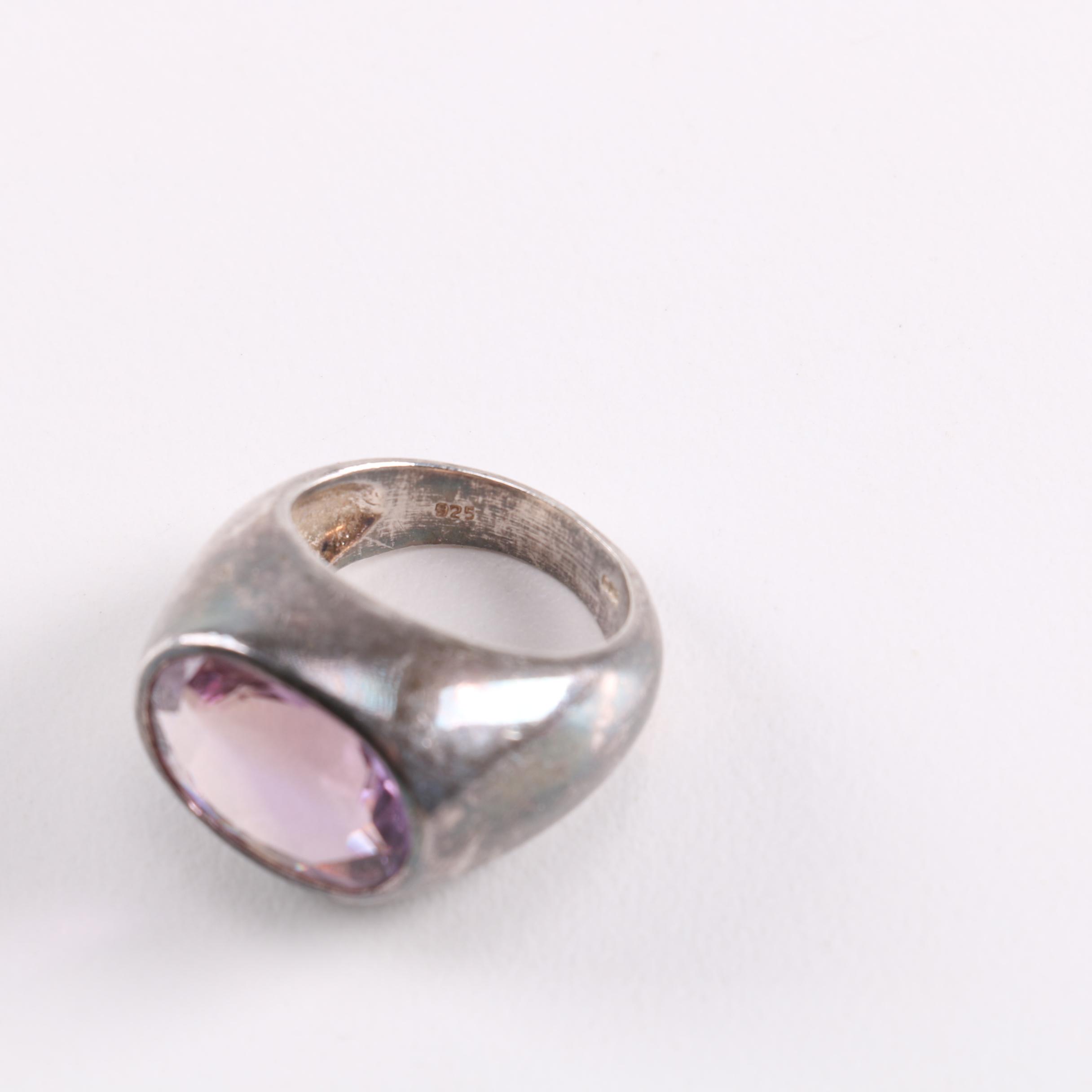 Sterling and Stone Jewelry Including Mother of Pearl