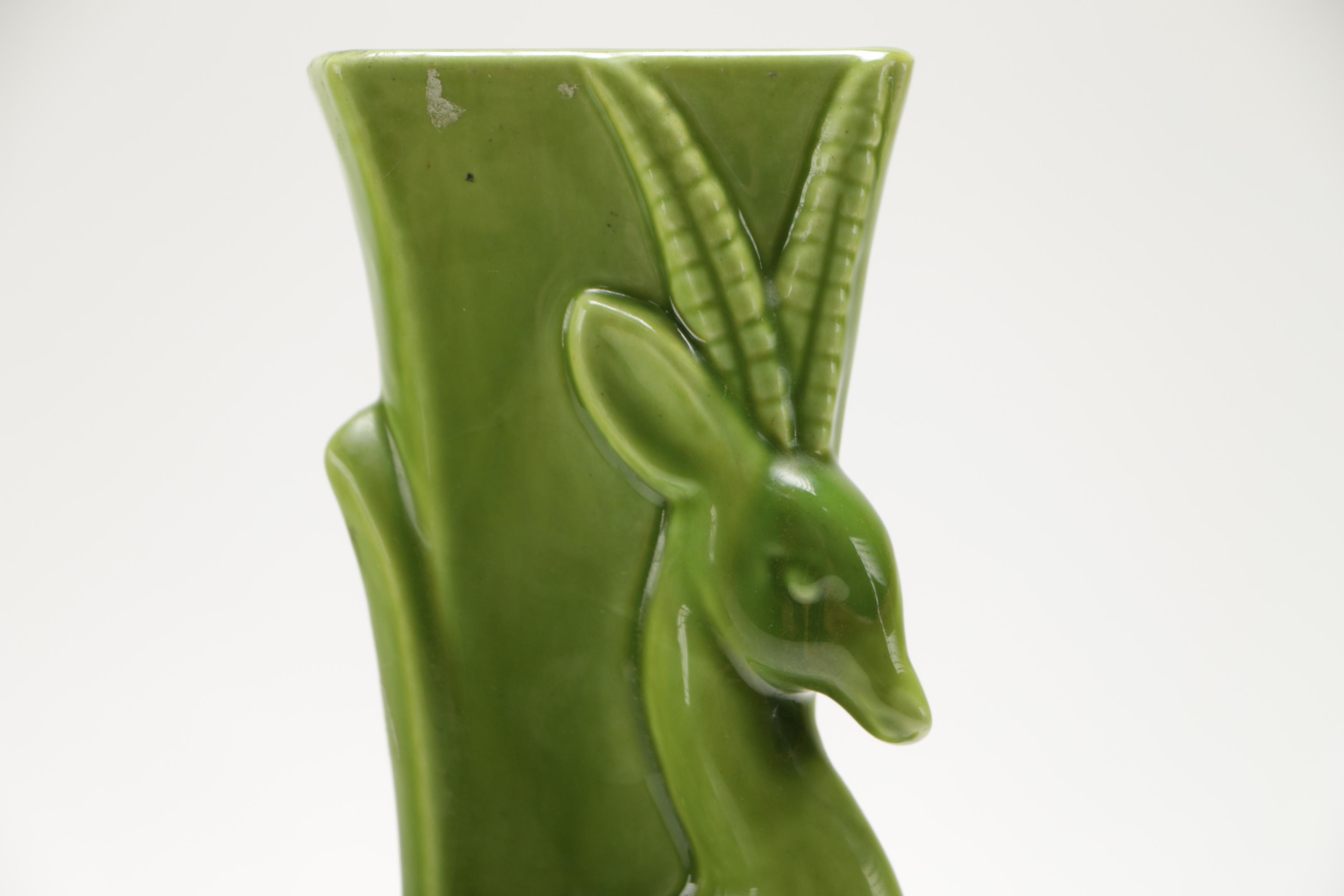 Royal Haeger Ceramic Antelope Vase