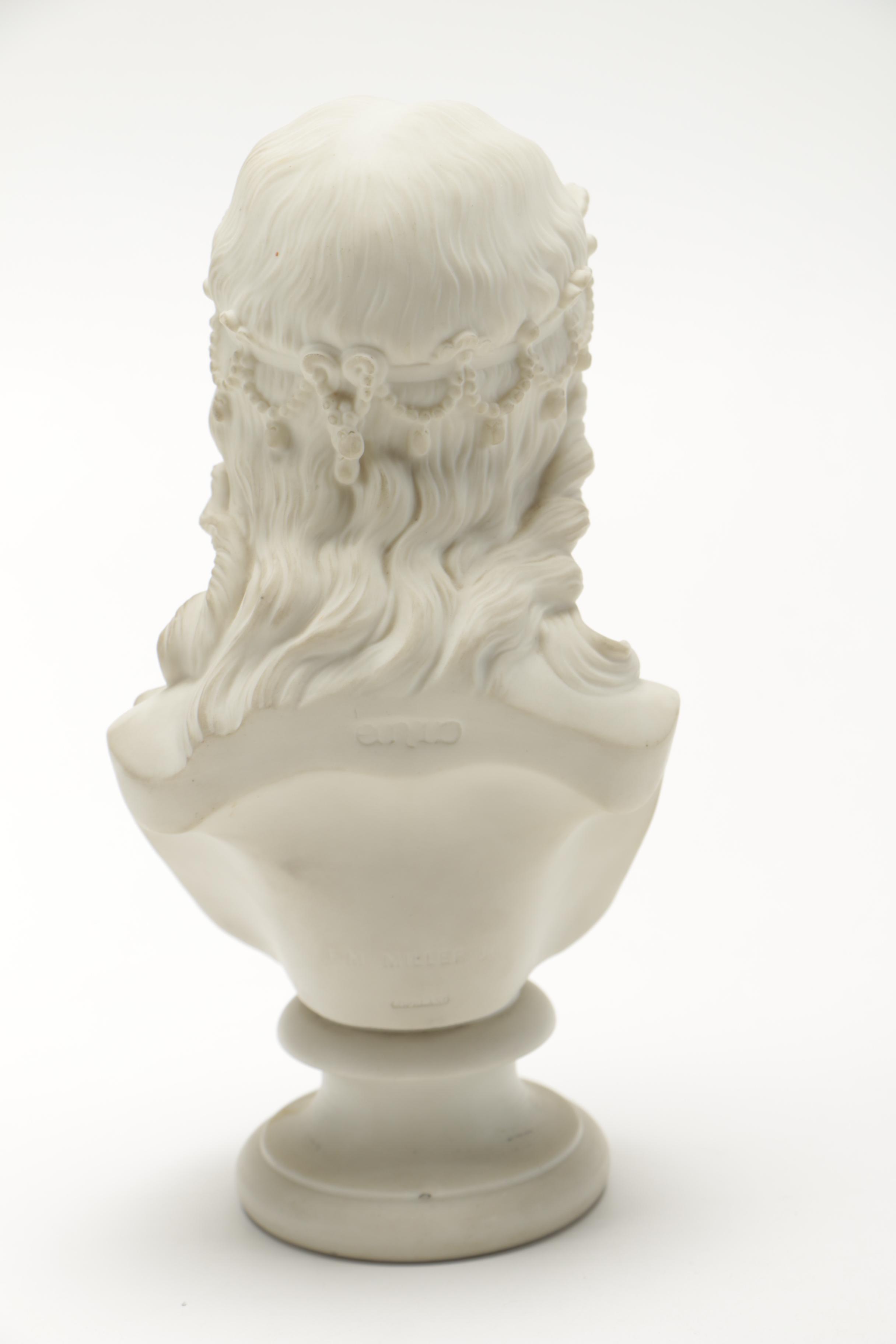 1865 Copeland Parian Bust Depicting "Enid"