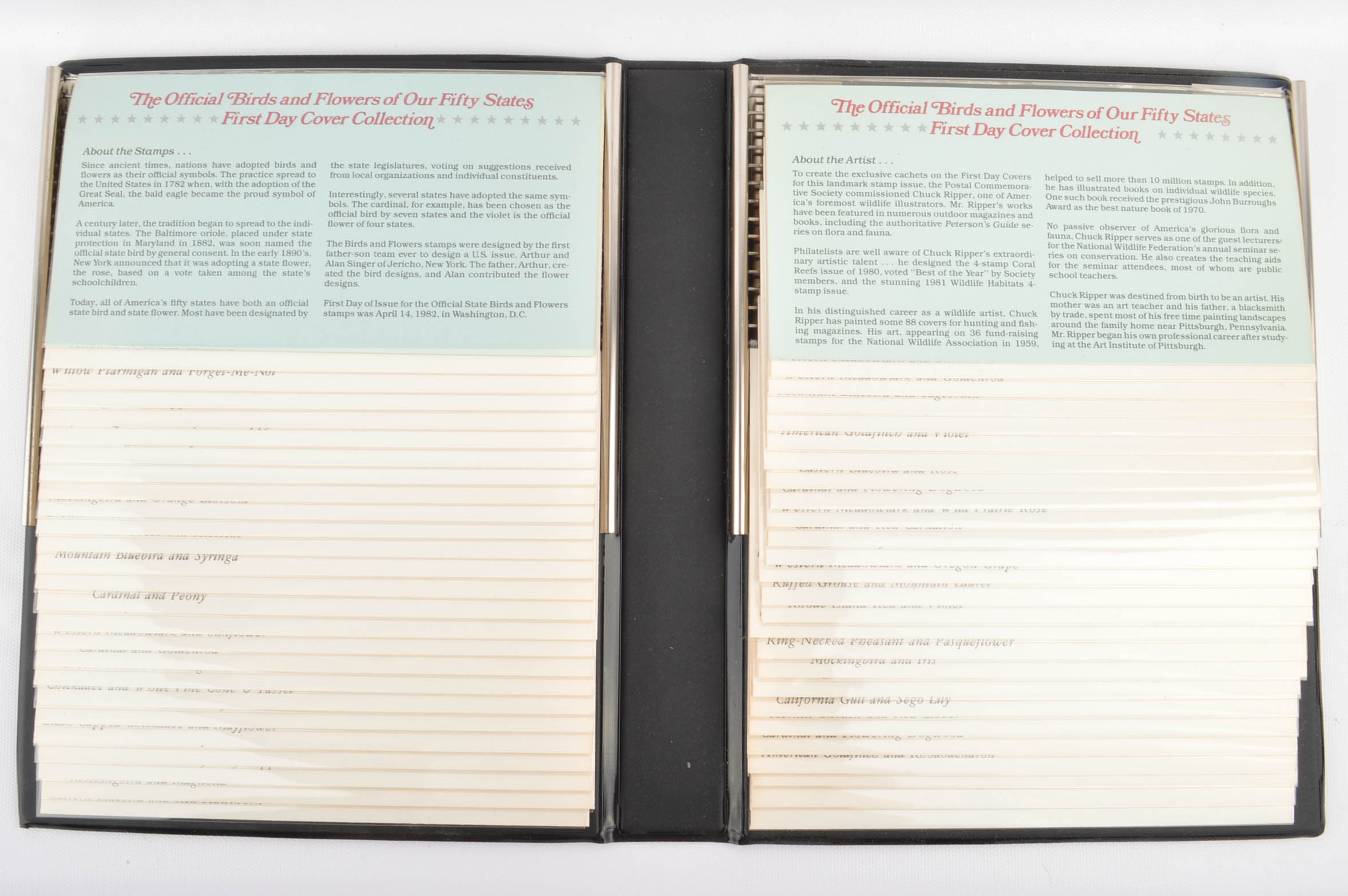 "The Official Birds and Flowers of Our Fifty States" Stamps, 1982