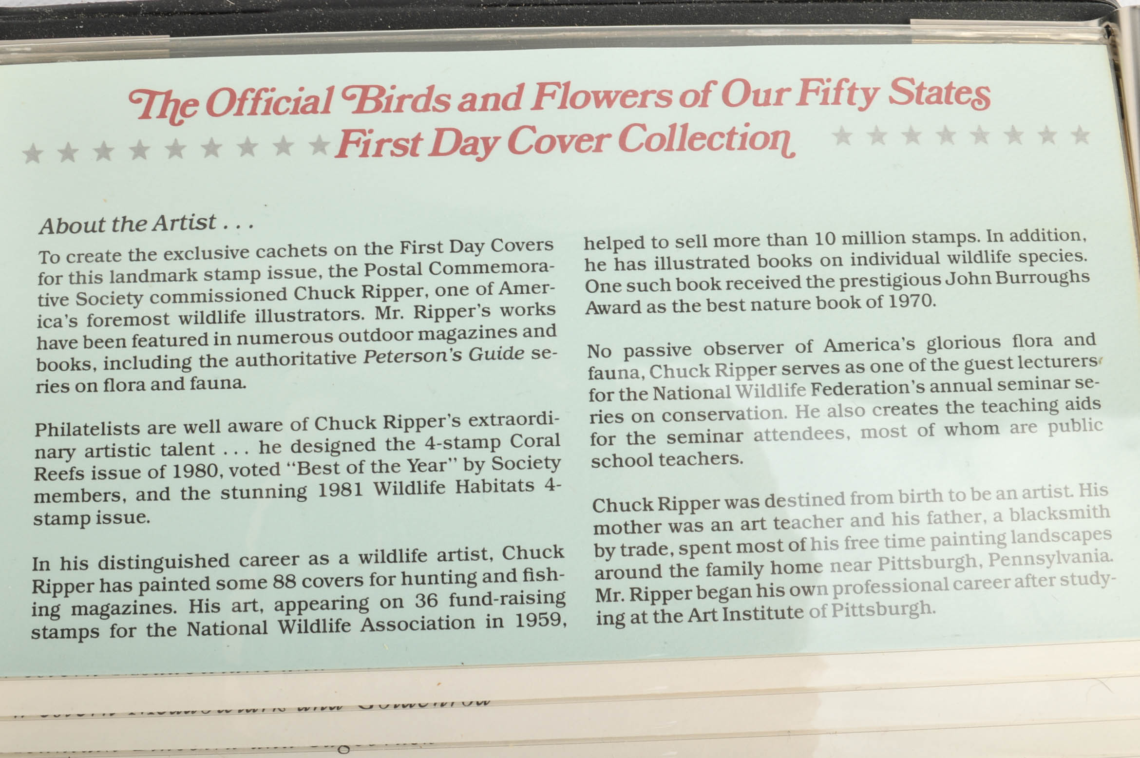"The Official Birds and Flowers of Our Fifty States" Stamps, 1982