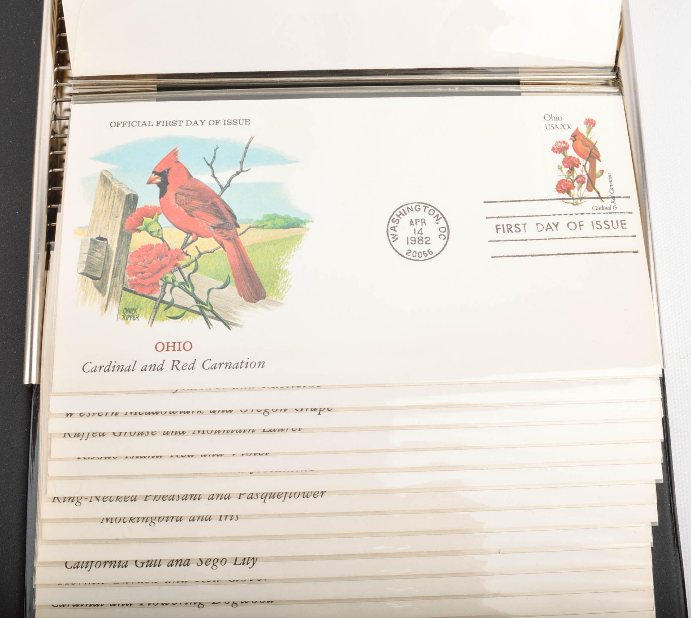 "The Official Birds and Flowers of Our Fifty States" Stamps, 1982