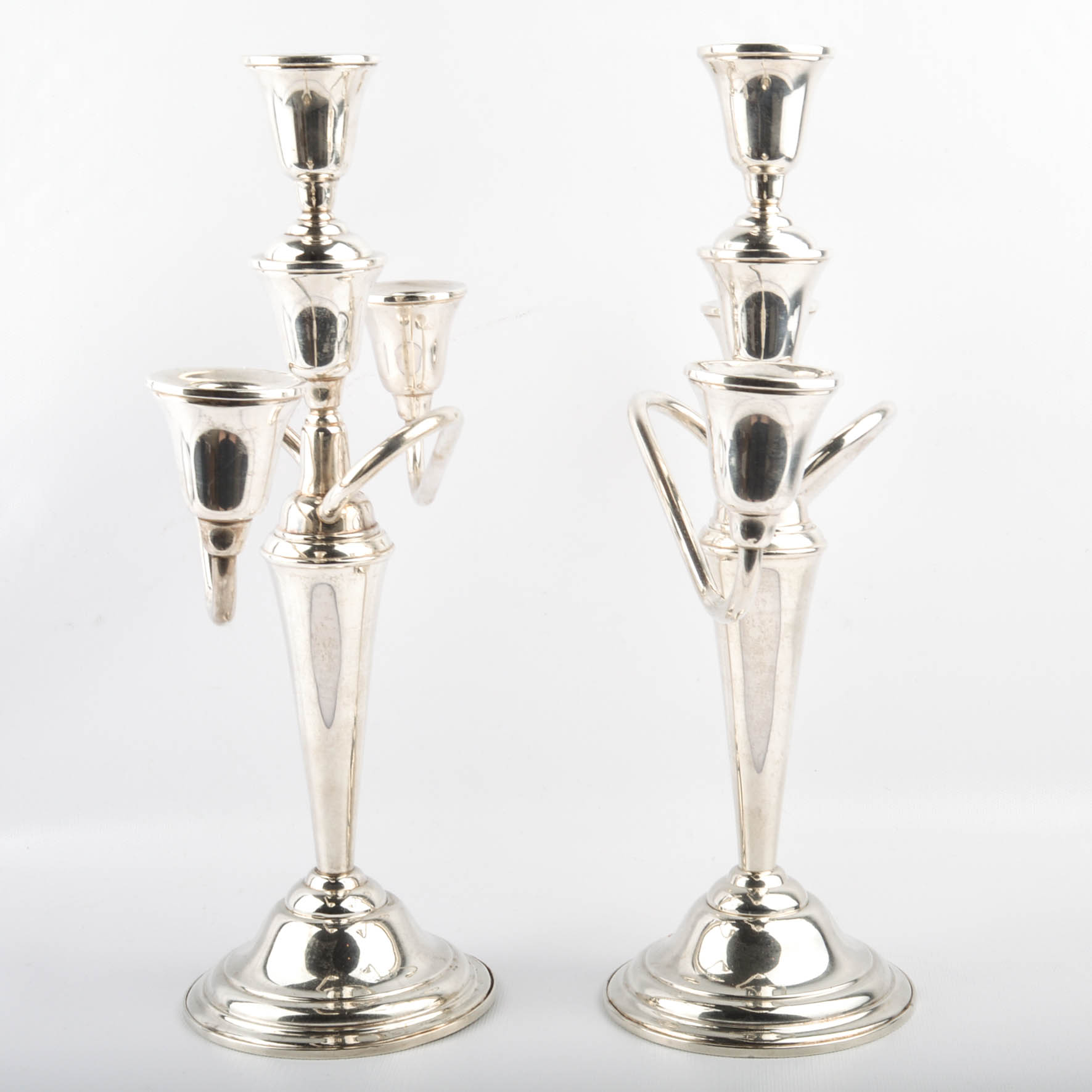 Rogers Weighted Sterling Candelabra Pair