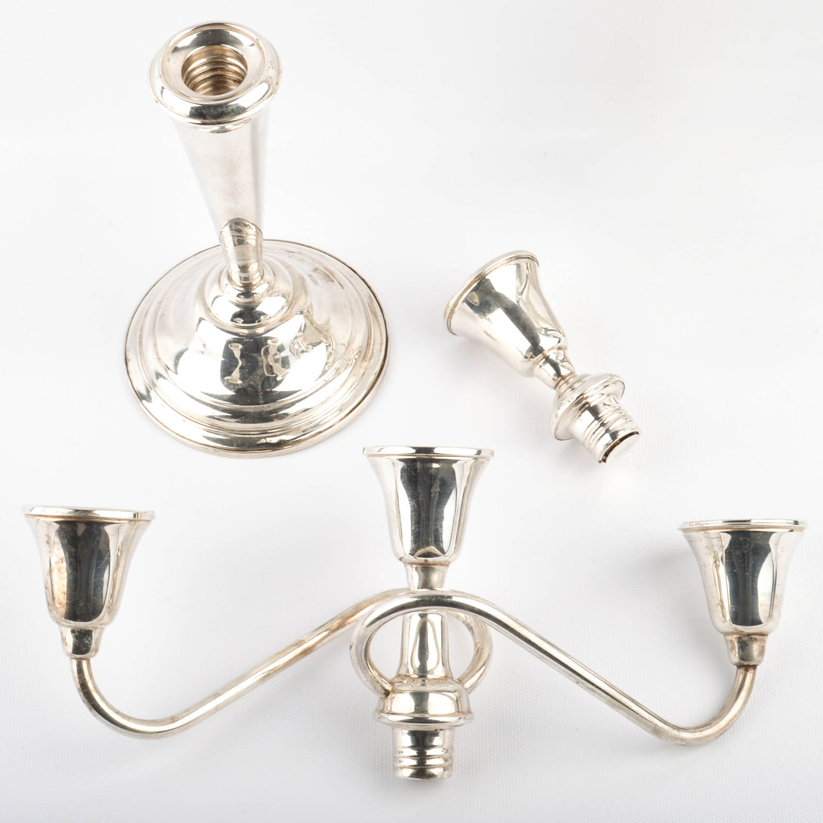 Rogers Weighted Sterling Candelabra Pair