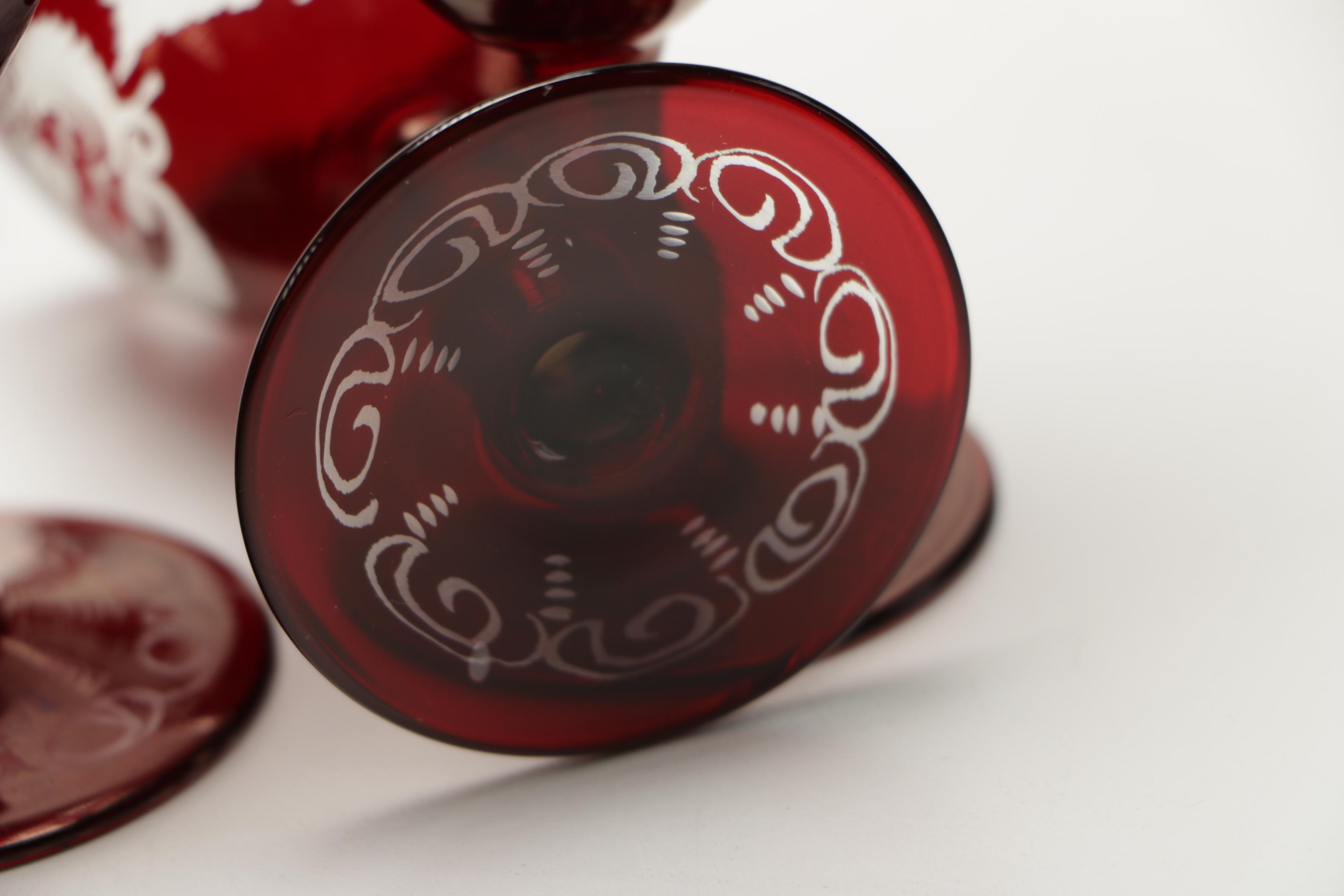 Collection of Cut-To-Clear Glass