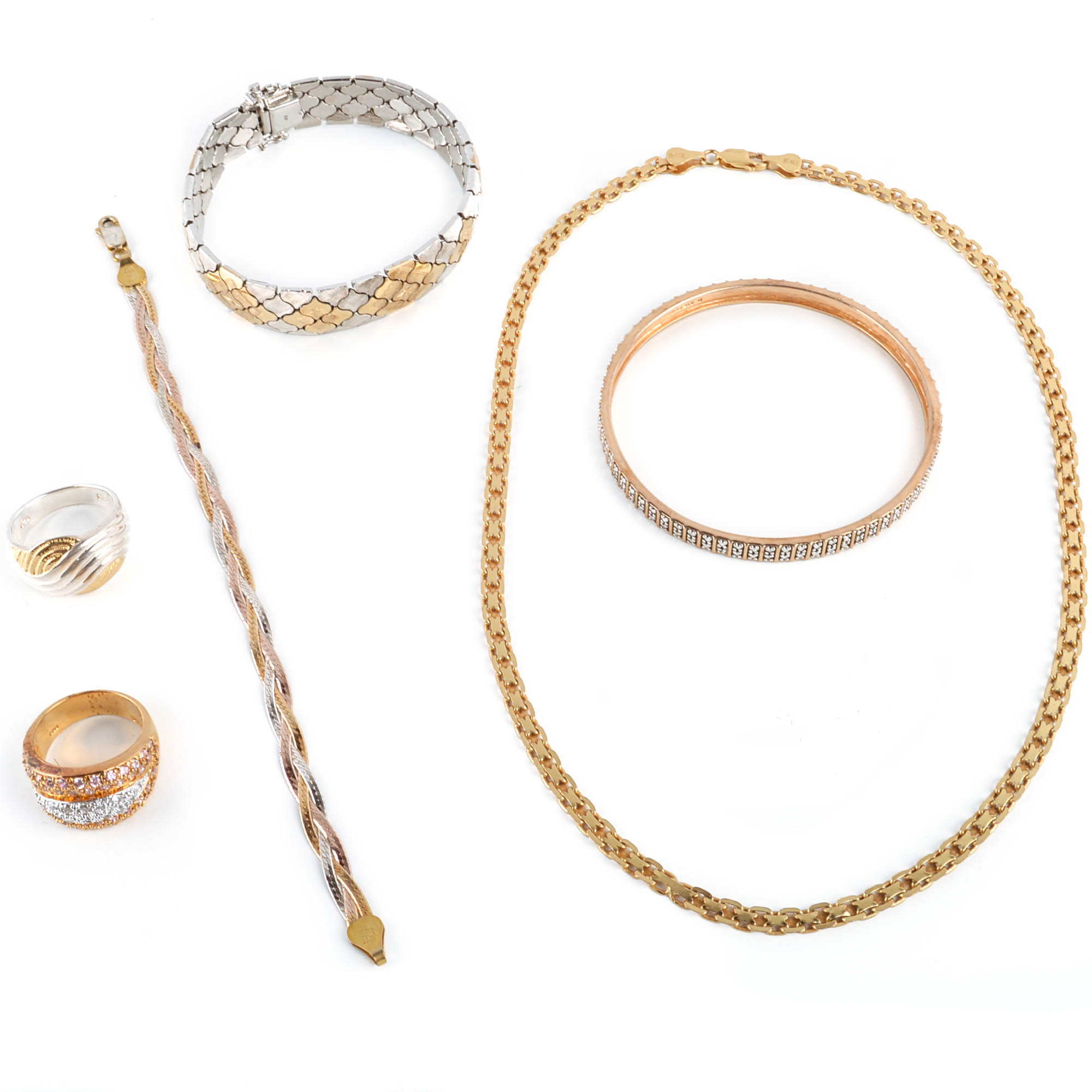 Gold Washed and Sterling Silver Jewelry Collection