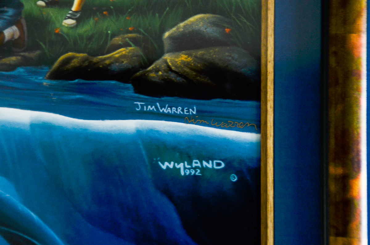 Jim Warren and Robert Wyland Artist Proof Giclee "Dolphin Rides"