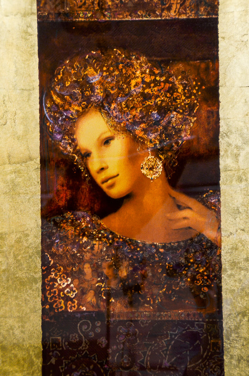 Csaba Markus Limited Edition Embellished Serigraph on Paper "Veronika"