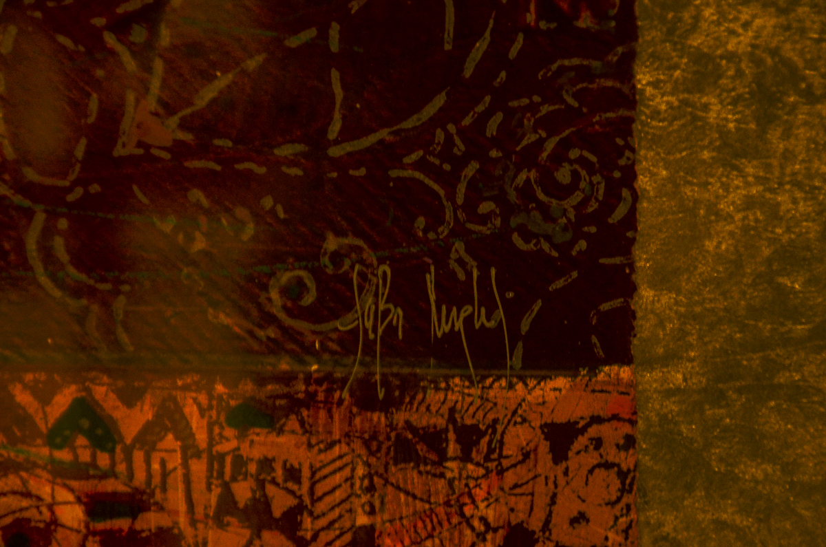 Csaba Markus Limited Edition Embellished Serigraph on Paper "Veronika"