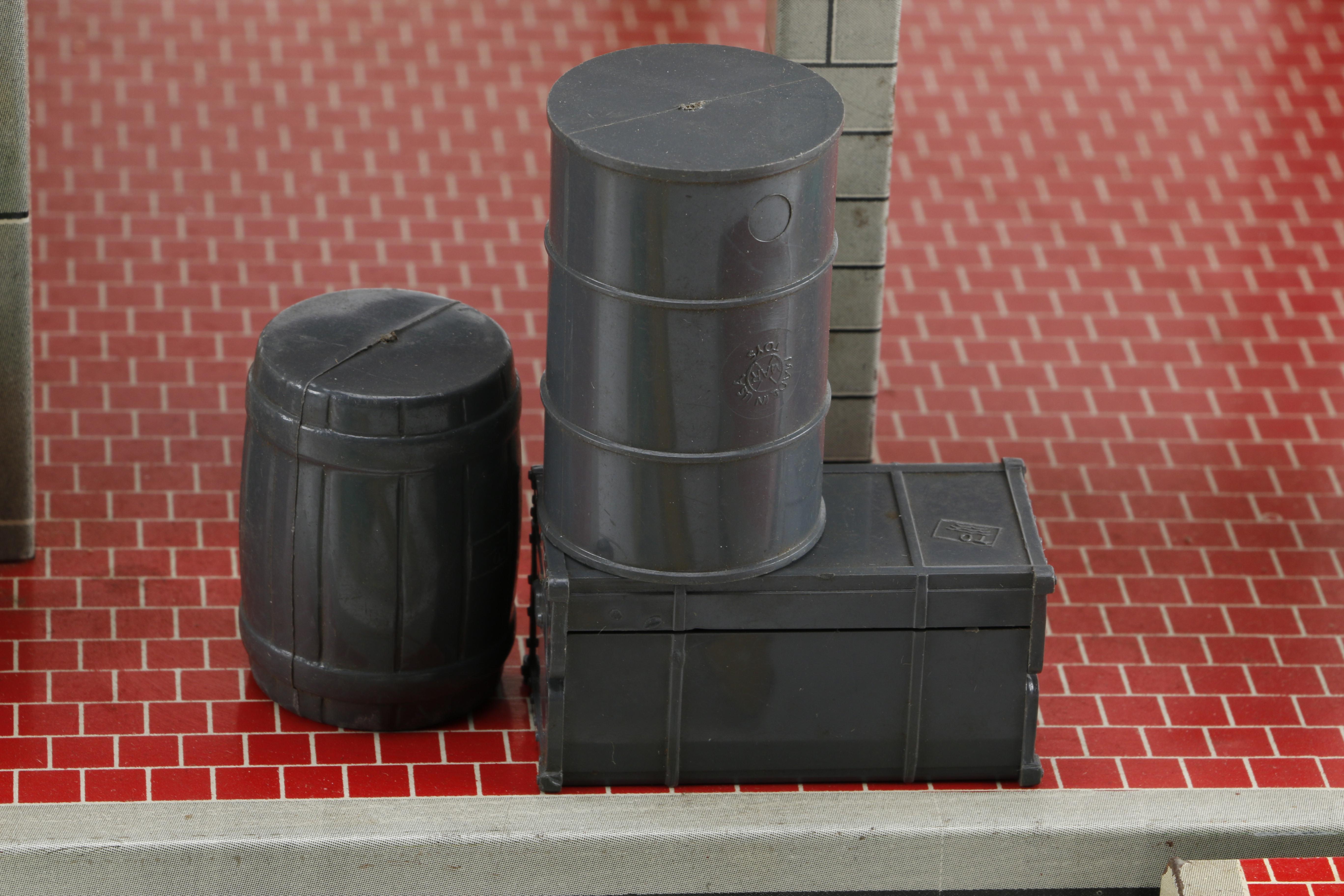 1950s Marx Tin Litho Freight Terminal Playset