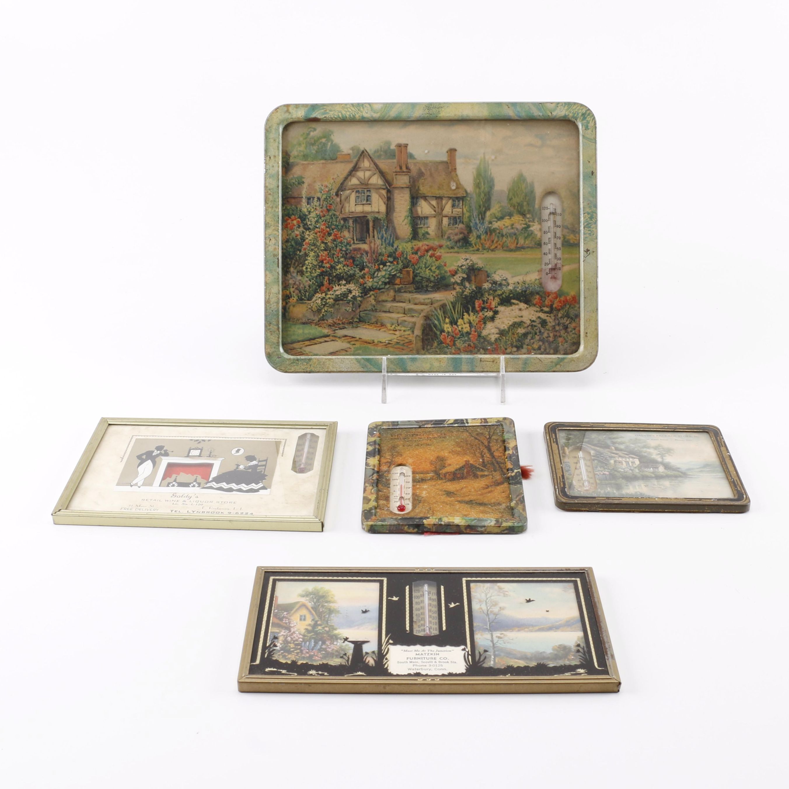 Wall Art Advertisements with Thermometers