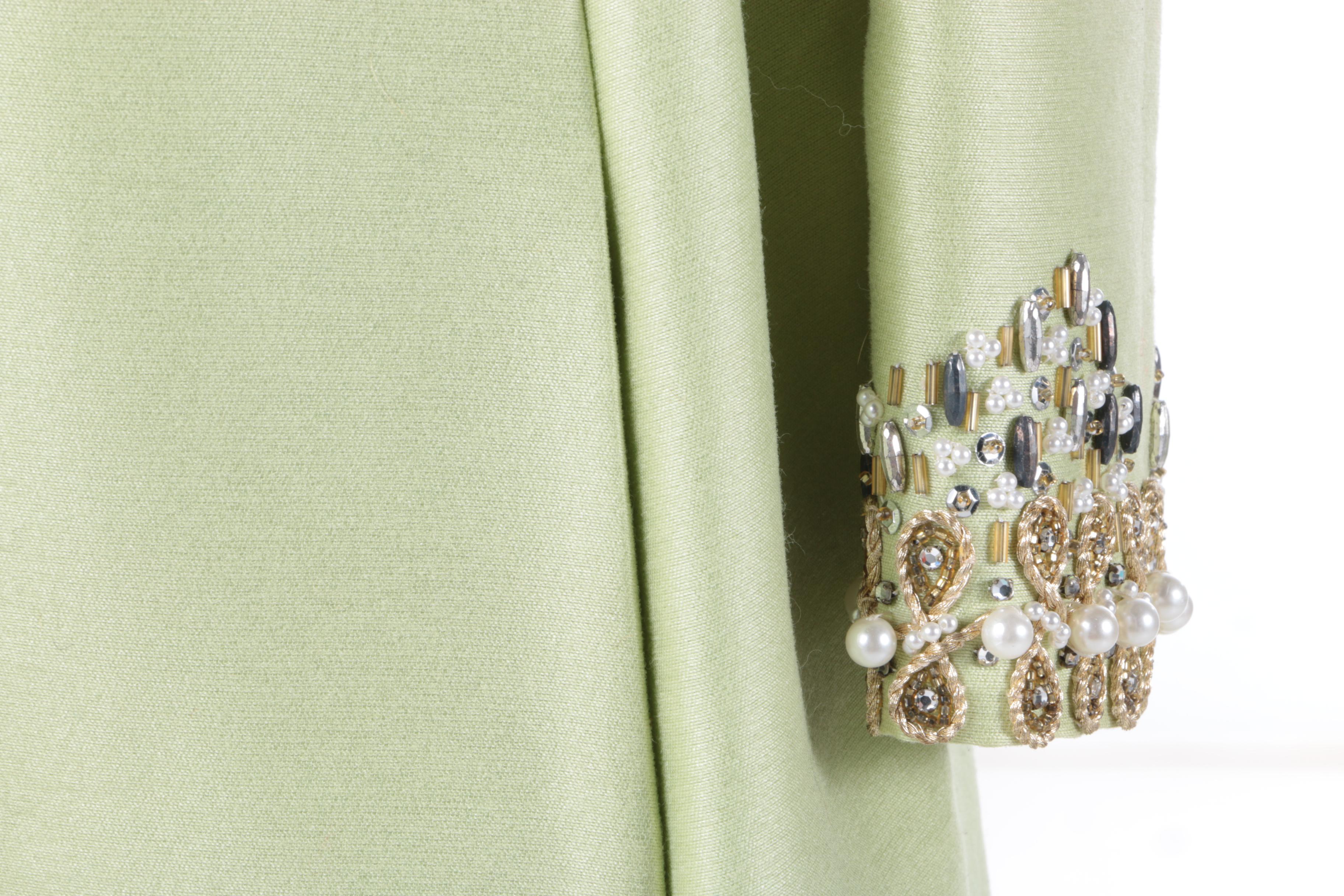 Circa 1960s Beaded Embellished Evening Dress