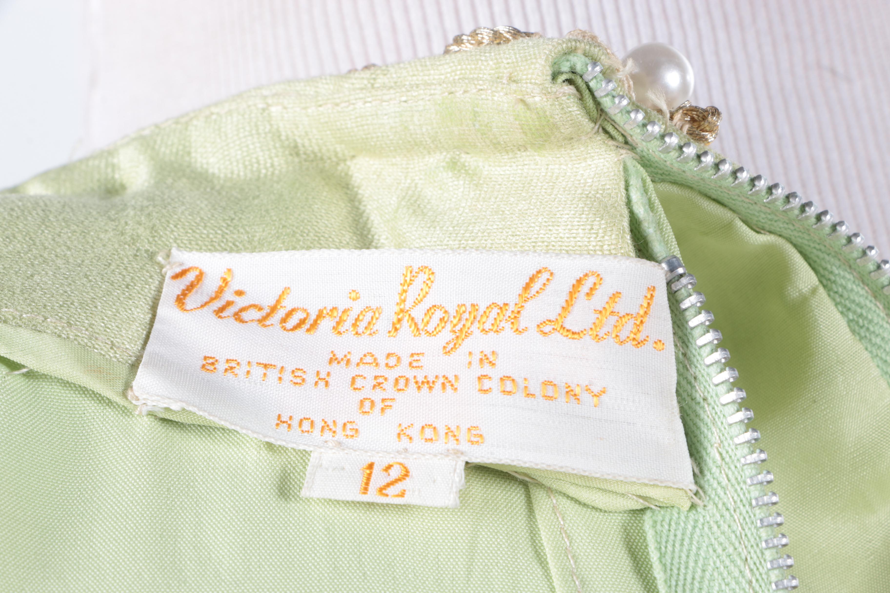 Circa 1960s Beaded Embellished Evening Dress