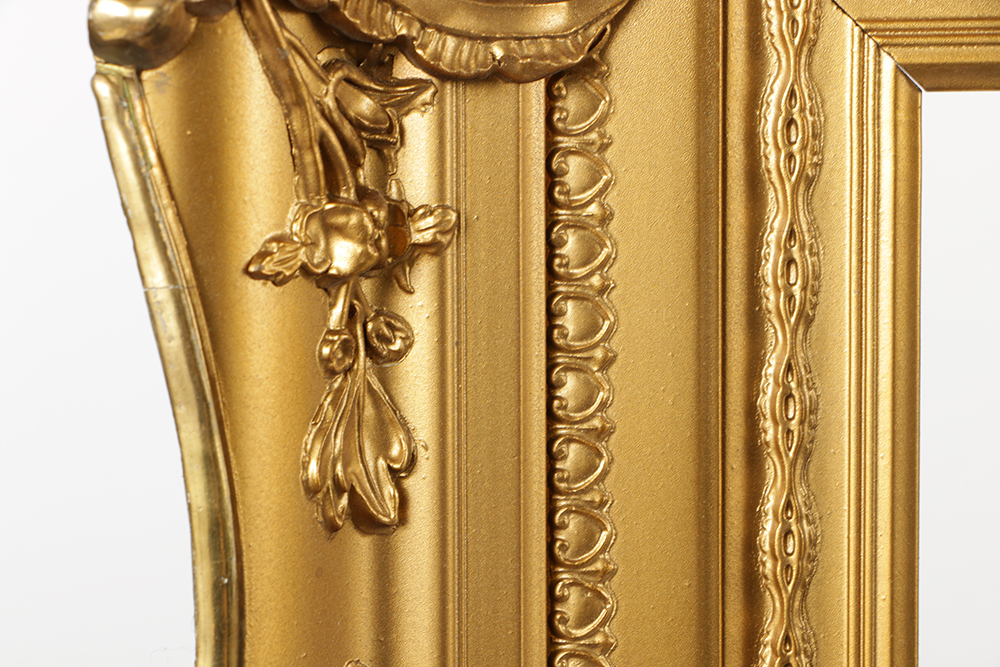 30.25" W x 20" H Vintage Louis XV Style Gilt and Gesso Frame