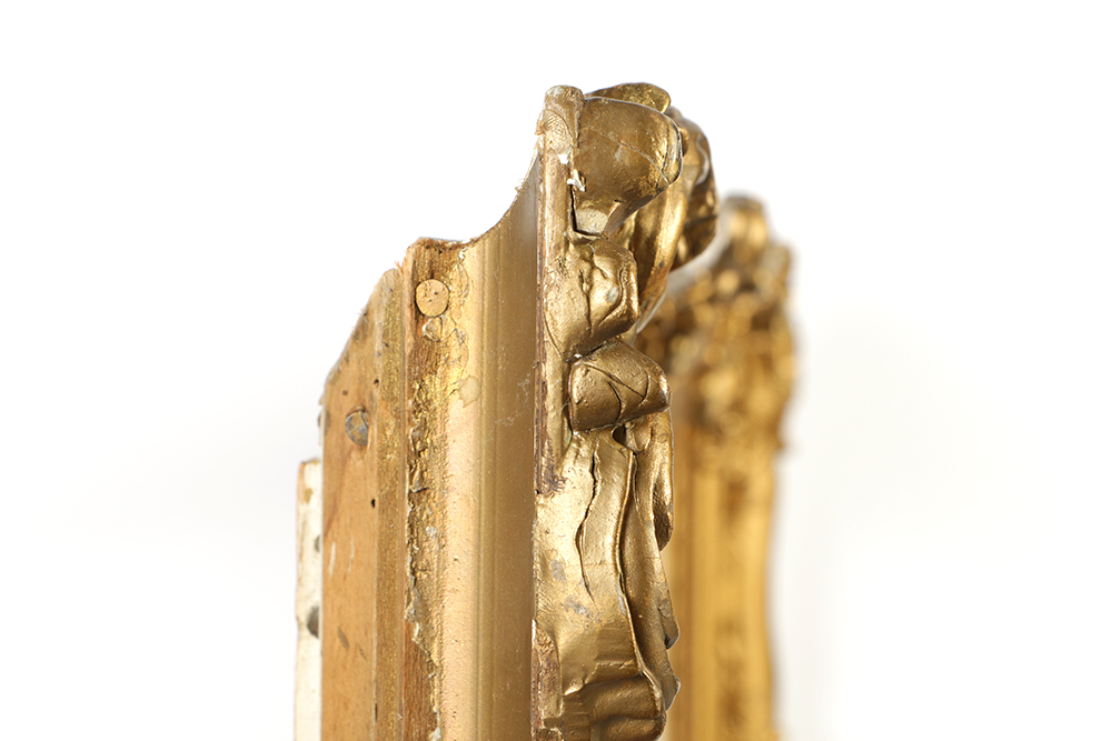 30.25" W x 20" H Vintage Louis XV Style Gilt and Gesso Frame