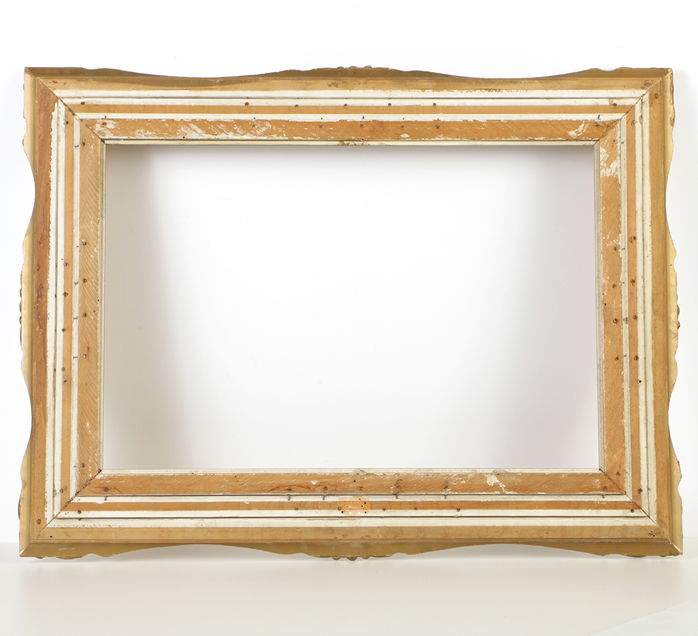 30.25" W x 20" H Vintage Louis XV Style Gilt and Gesso Frame