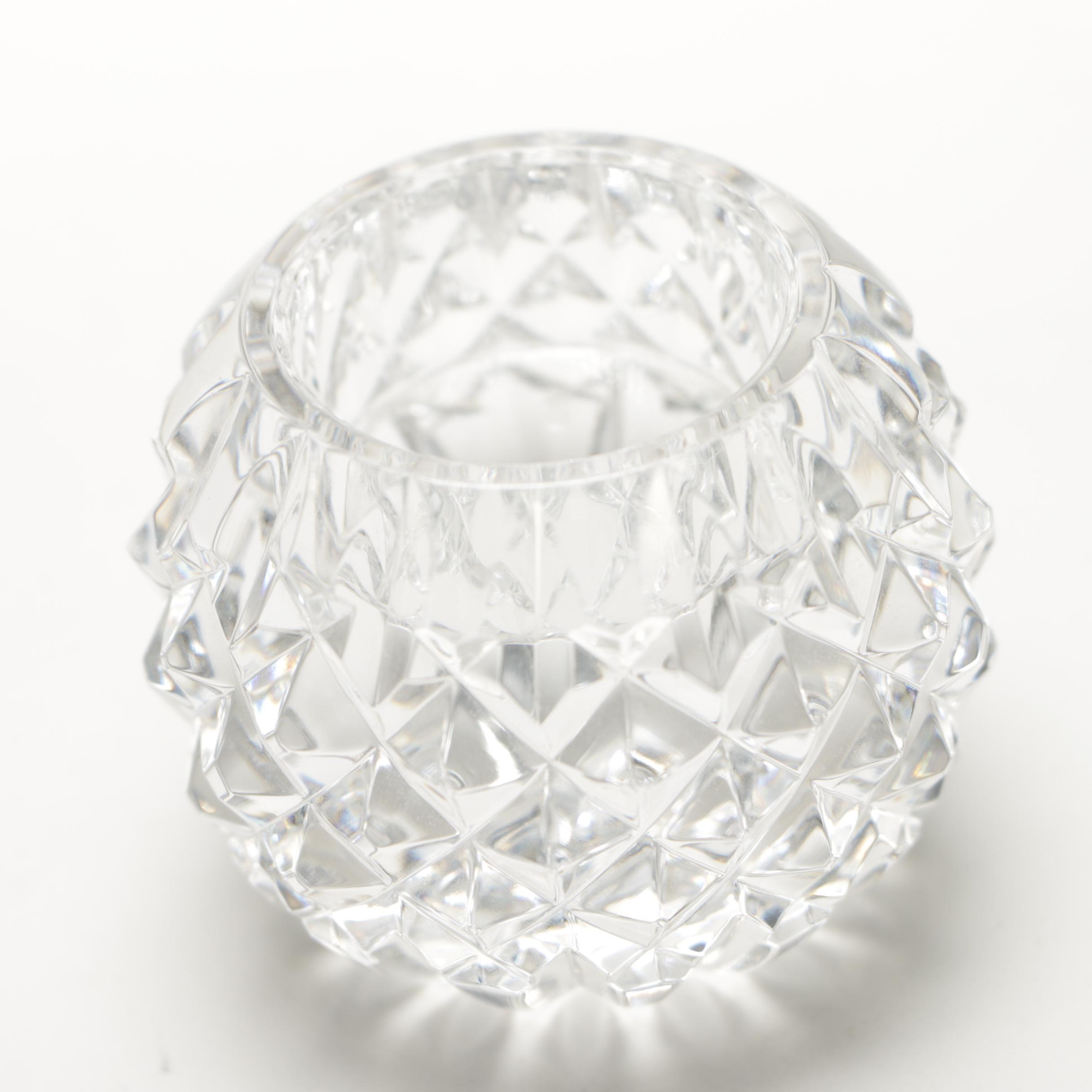 Pair of Waterford Crystal Votive Candle Holders