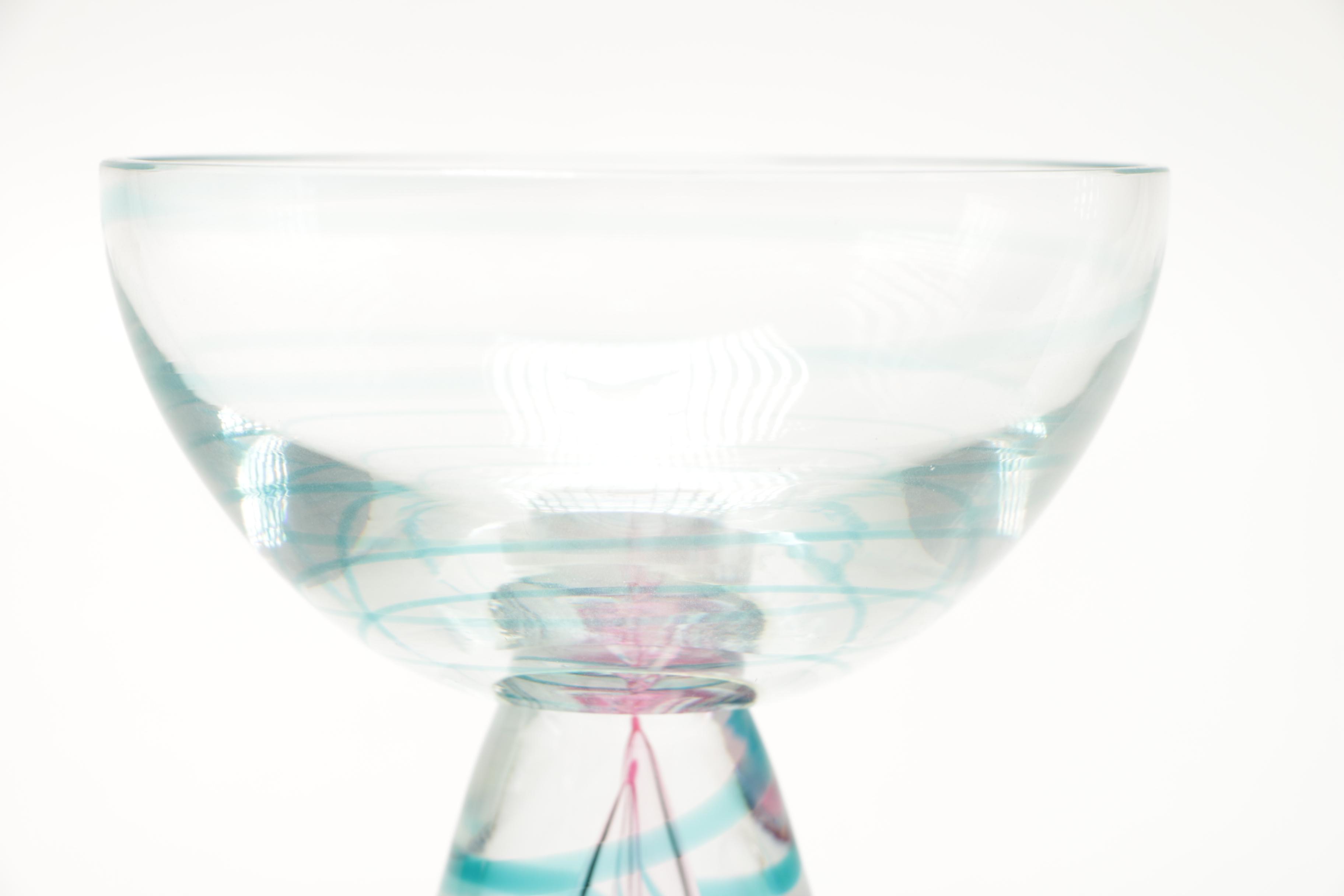 Caithness Glass "Gyration" Footed Bowl