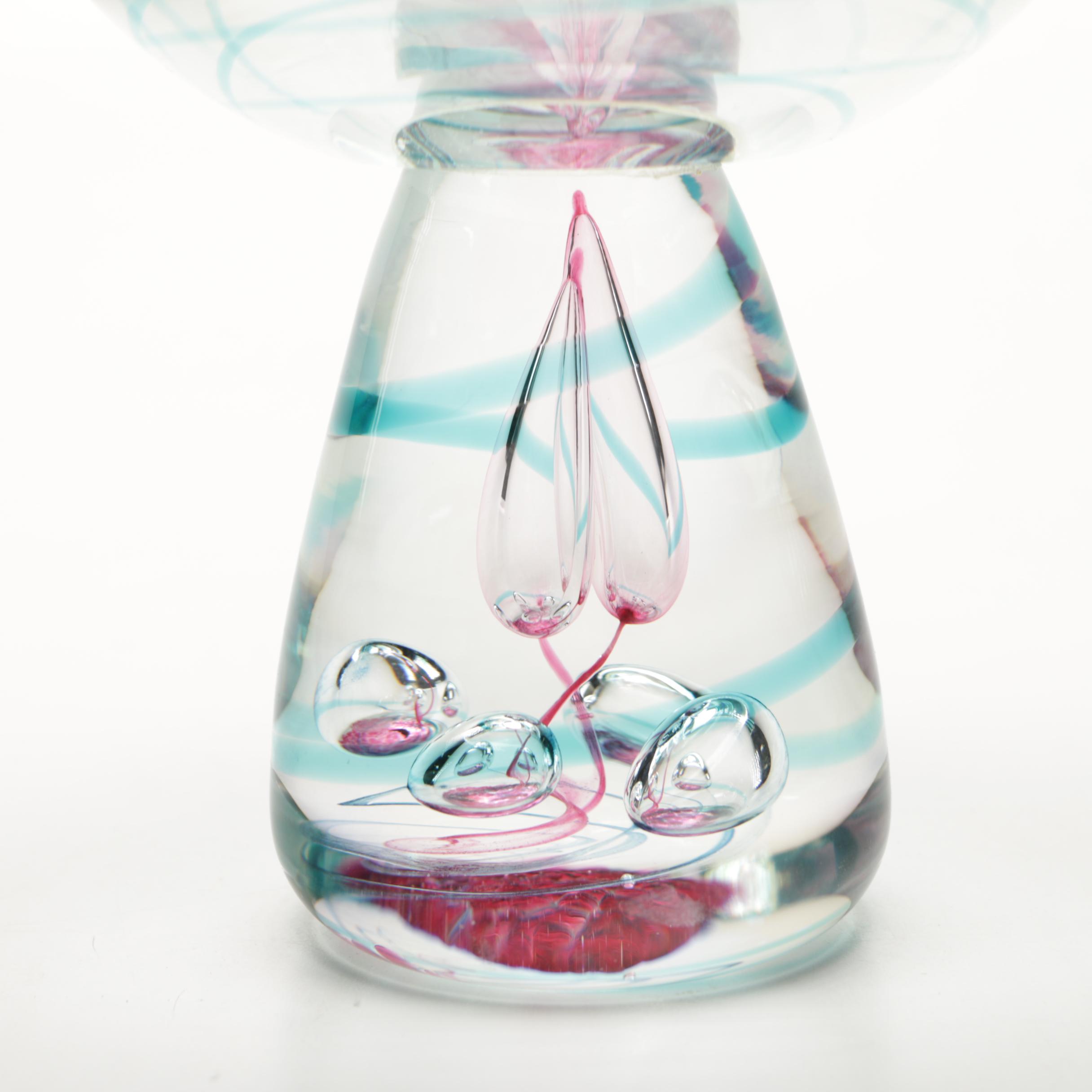 Caithness Glass "Gyration" Footed Bowl