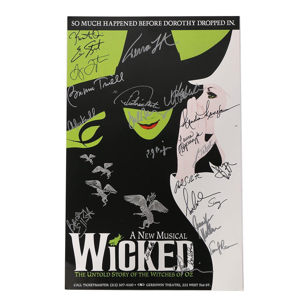 Broadway Cast Autographed "Wicked" Poster