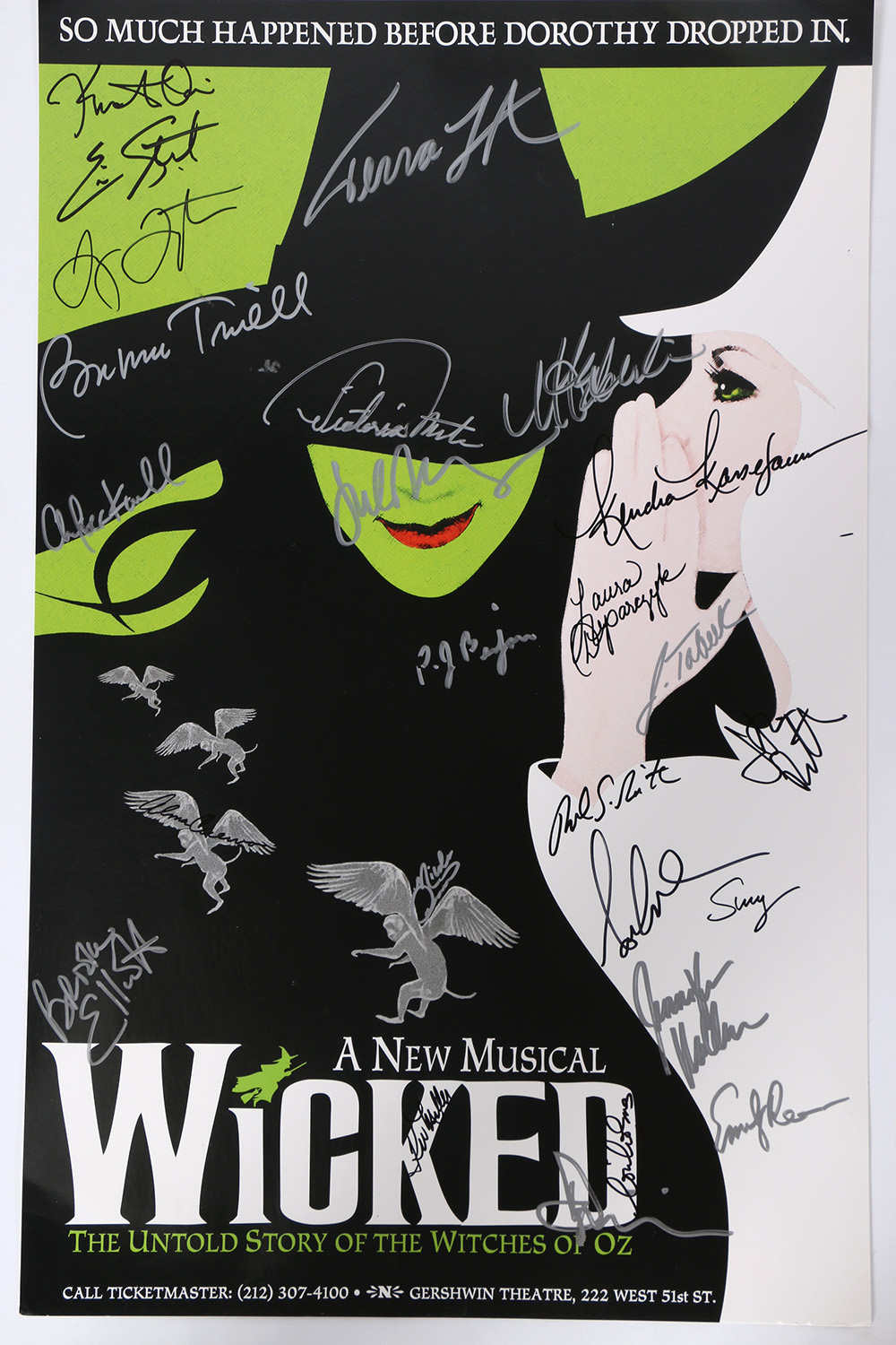 Broadway Cast Autographed "Wicked" Poster