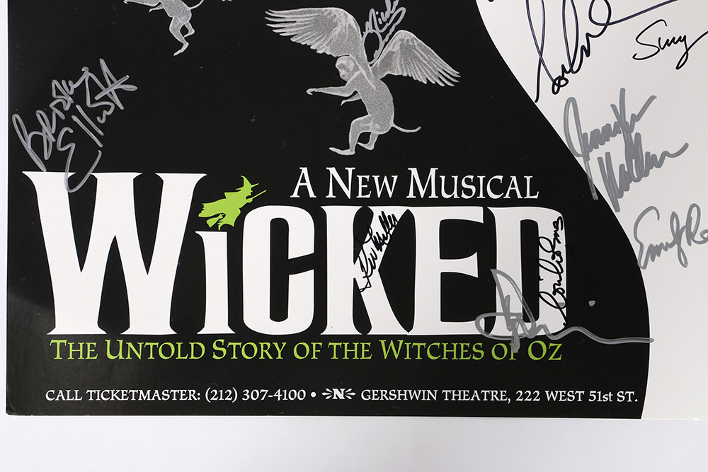 Broadway Cast Autographed "Wicked" Poster