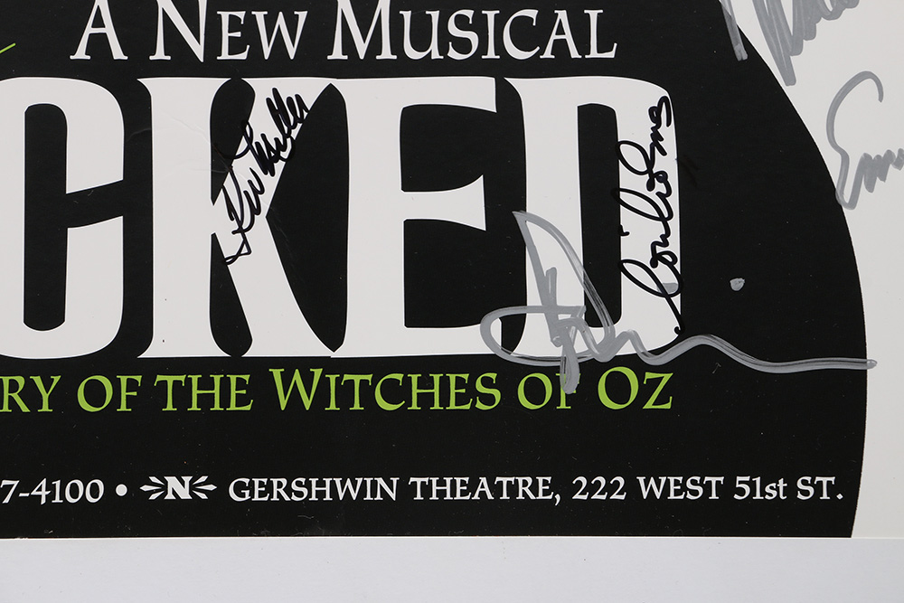Broadway Cast Autographed "Wicked" Poster