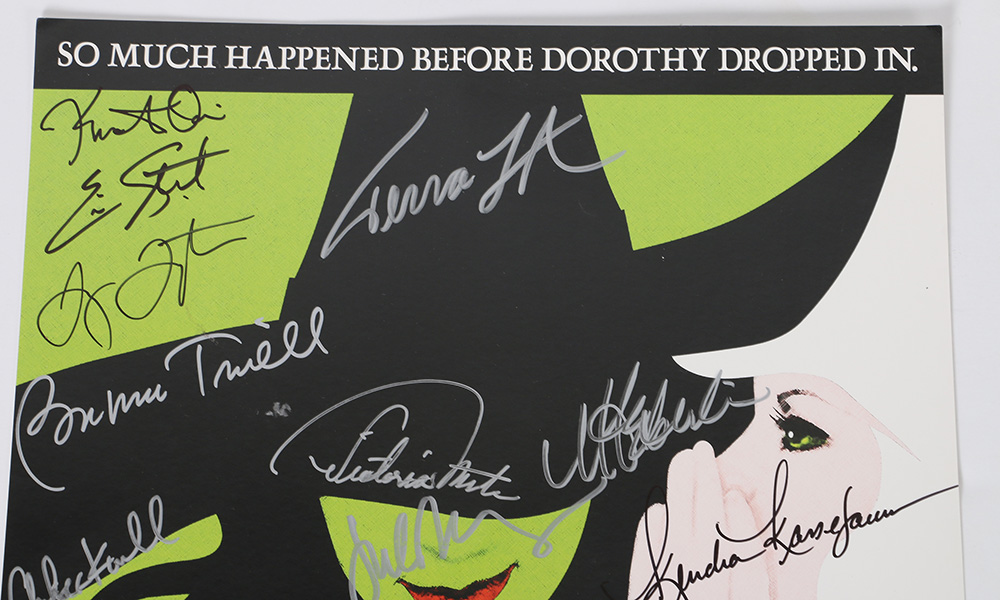 Broadway Cast Autographed "Wicked" Poster