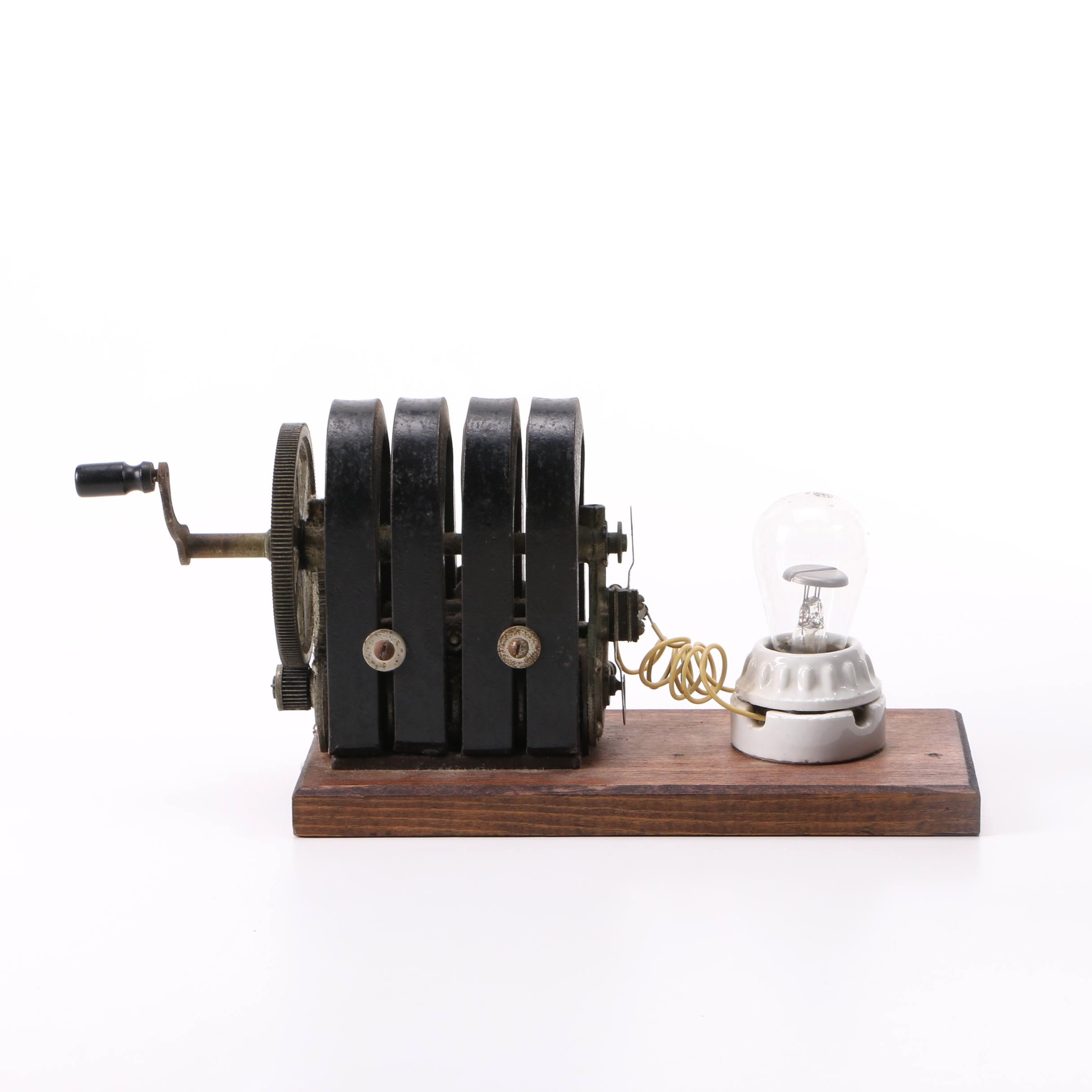 Hand Crank Light Bulb Generator