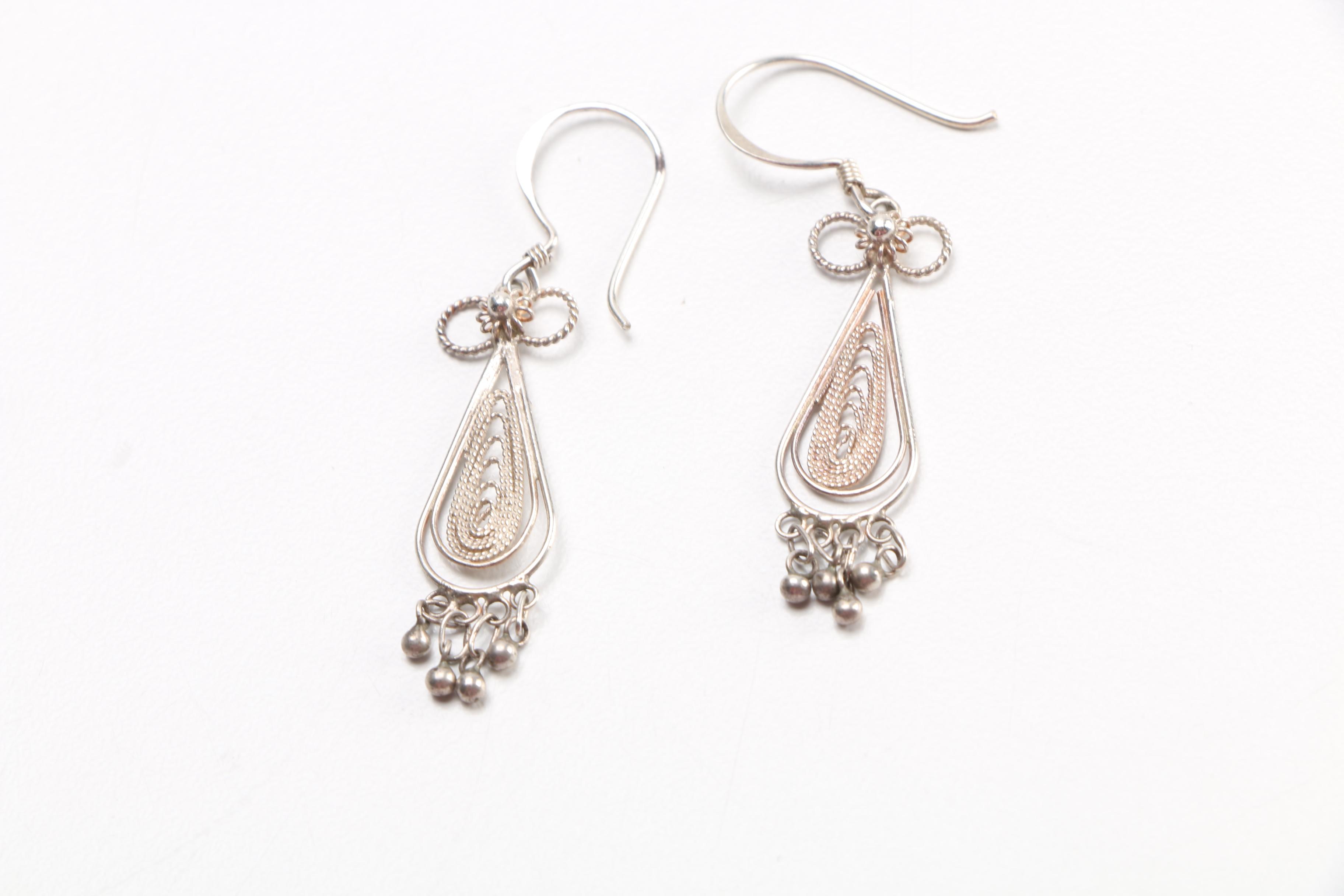 Sterling Silver Jewelry Including Manatee Brooch