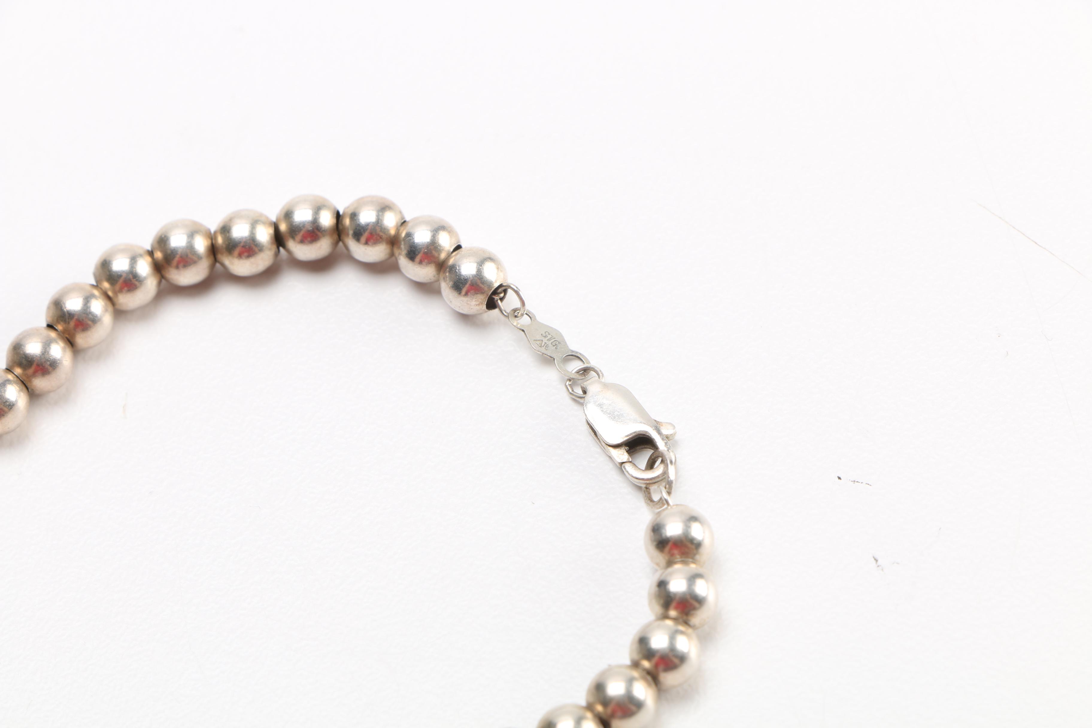 Sterling Silver Jewelry Including Manatee Brooch